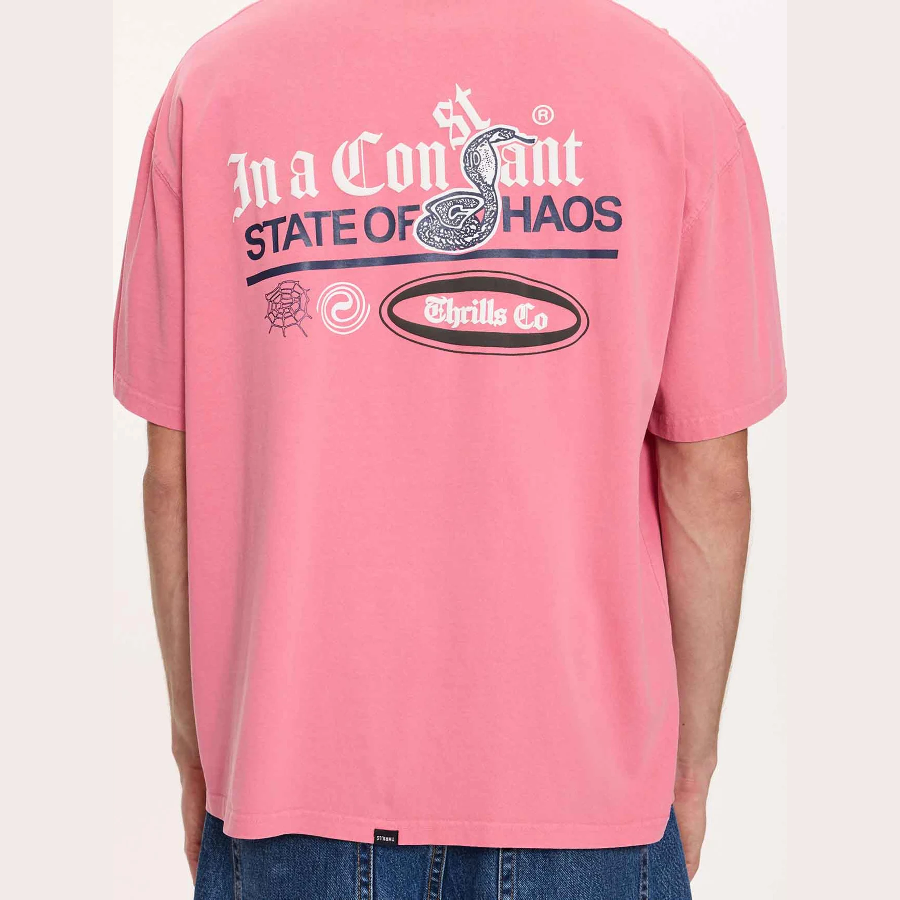 THRILLS Bueno Bueno Bueno Oversize Fit Tee - Heather Rose