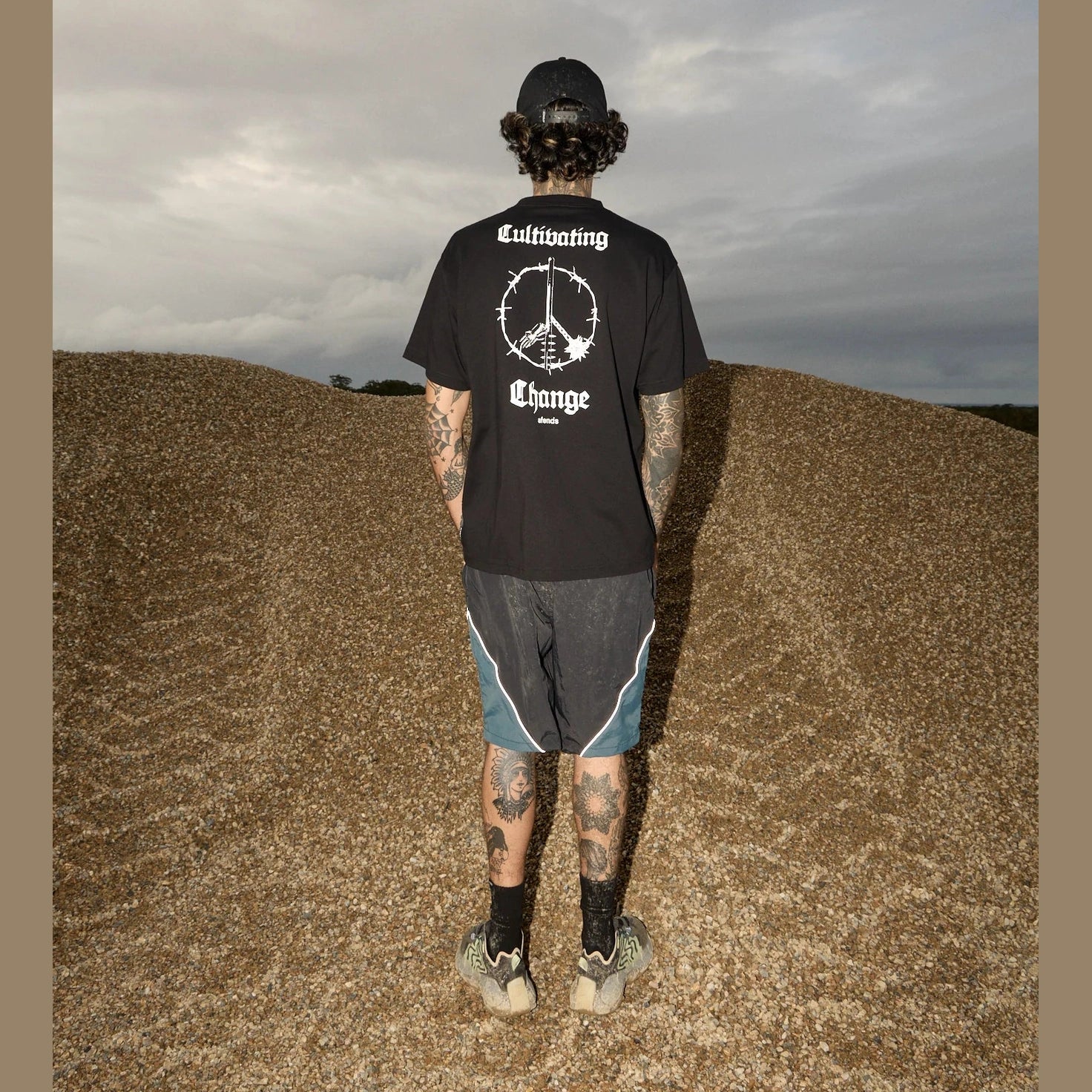 AFENDS Energy boxy tee - Black