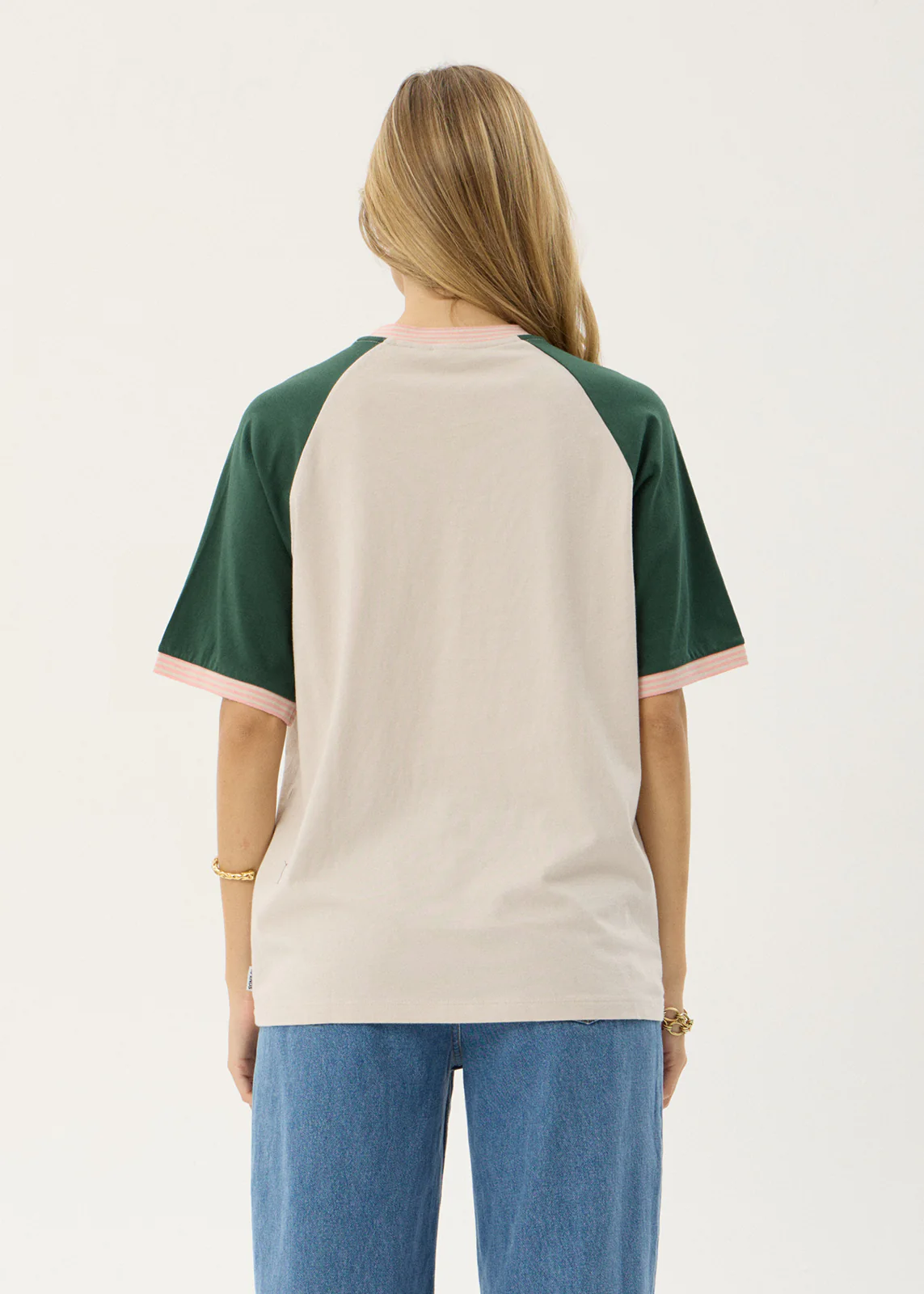 AFENDS Give em hell oversized tee - Moonbeam