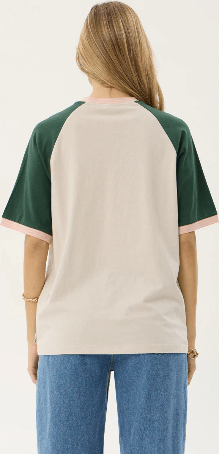 AFENDS Give em hell oversized tee - Moonbeam
