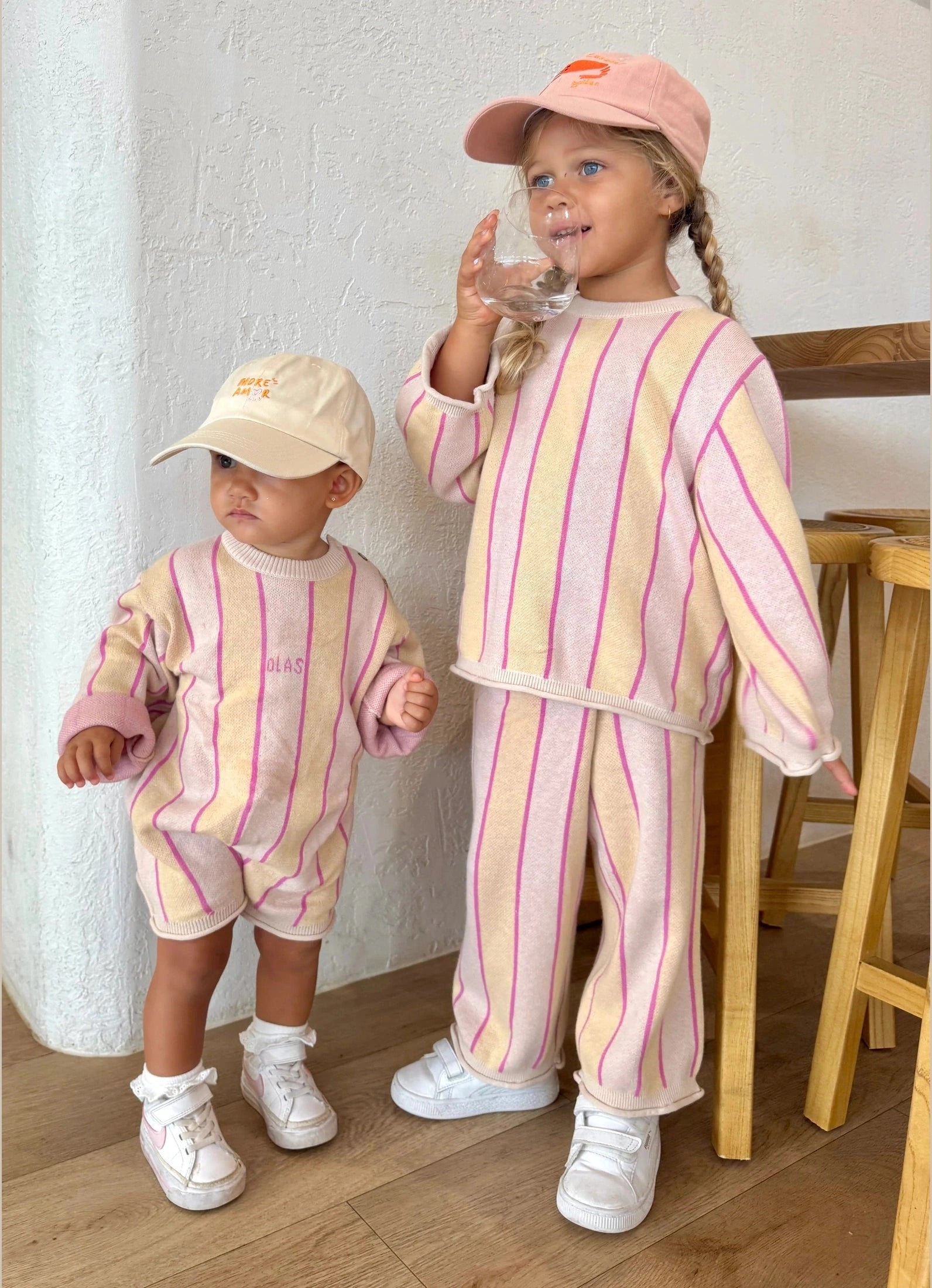 OLAS SUPPLY Haze mini knit pant - Sunlight stripe