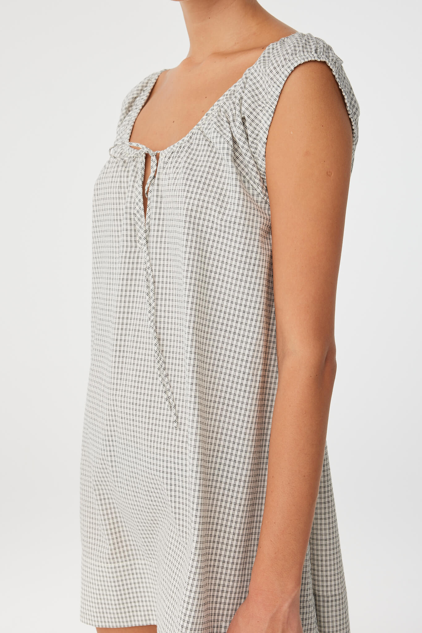 ARCAA Chloe mini dress - Black check