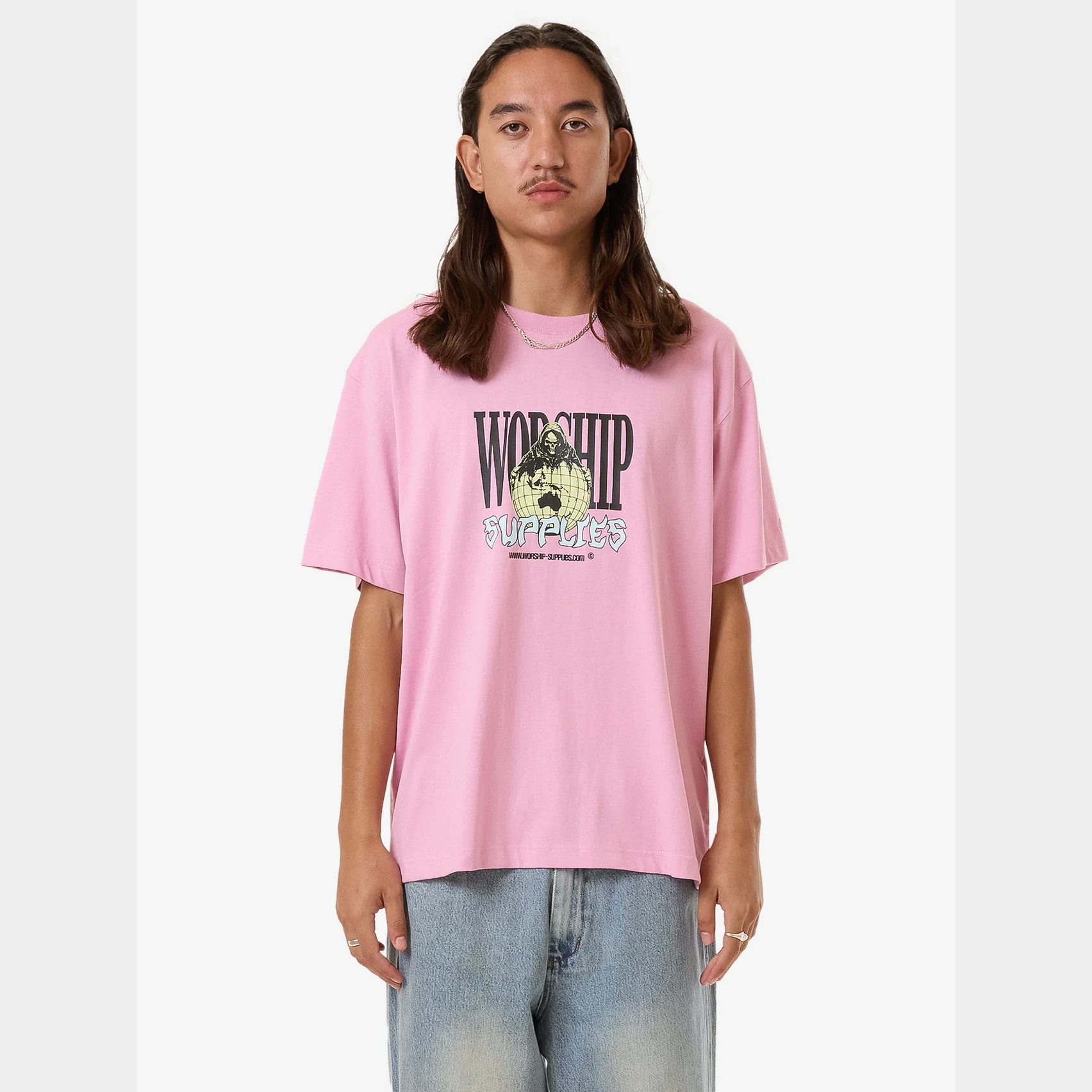 WORSHIP Domination tee - lilac chiffon
