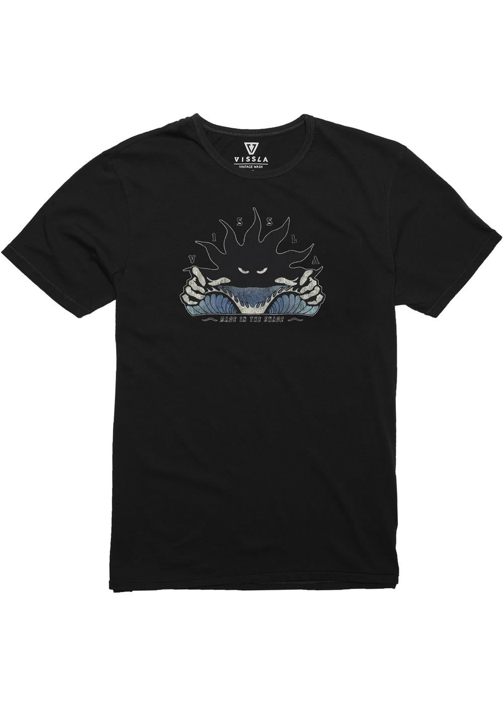 VISSLA Shady Organic Blend Kids Tee - Black