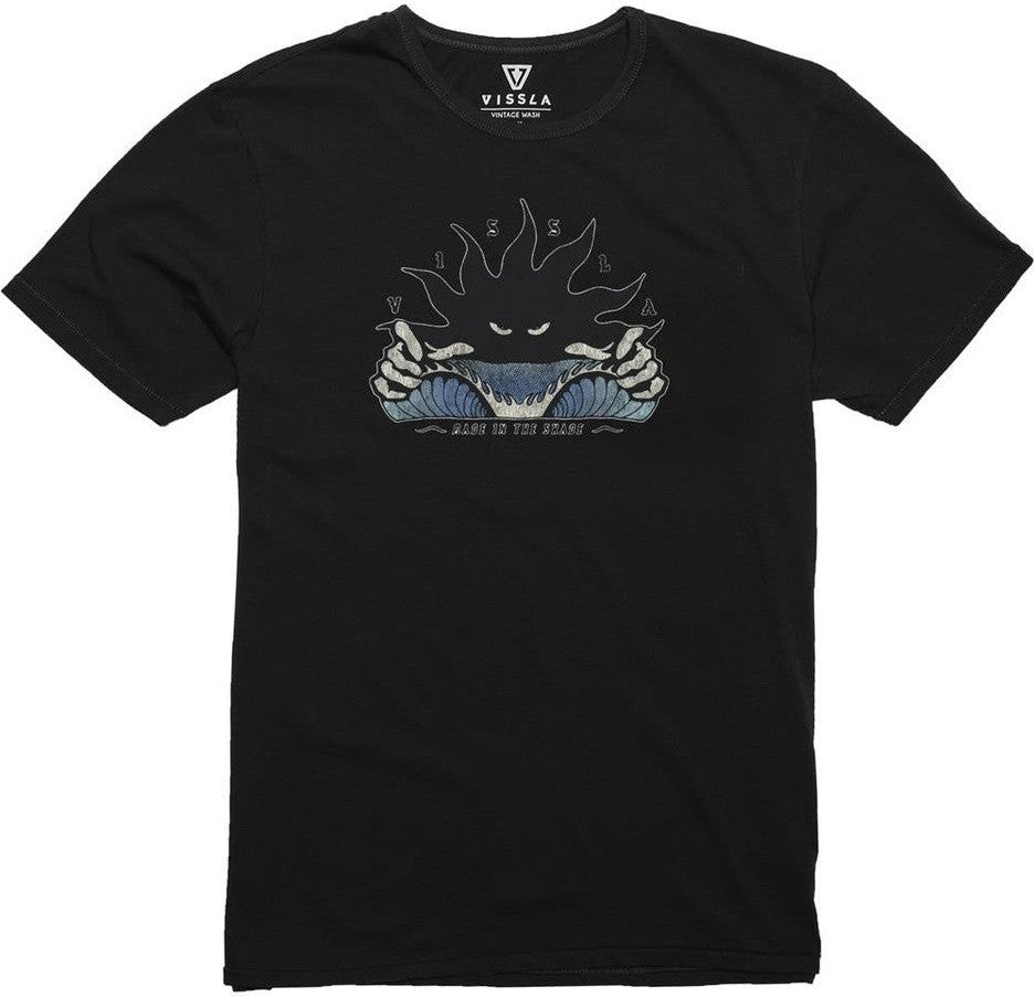 VISSLA Shady Organic Blend Kids Tee - Black