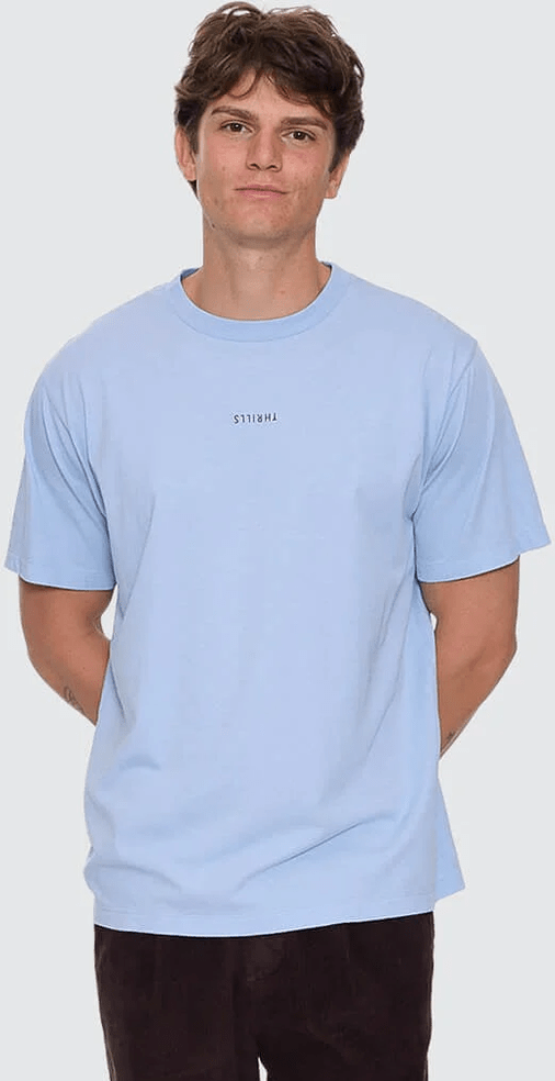 THRILLS Minimal thrills merch fit tee - Placid blue
