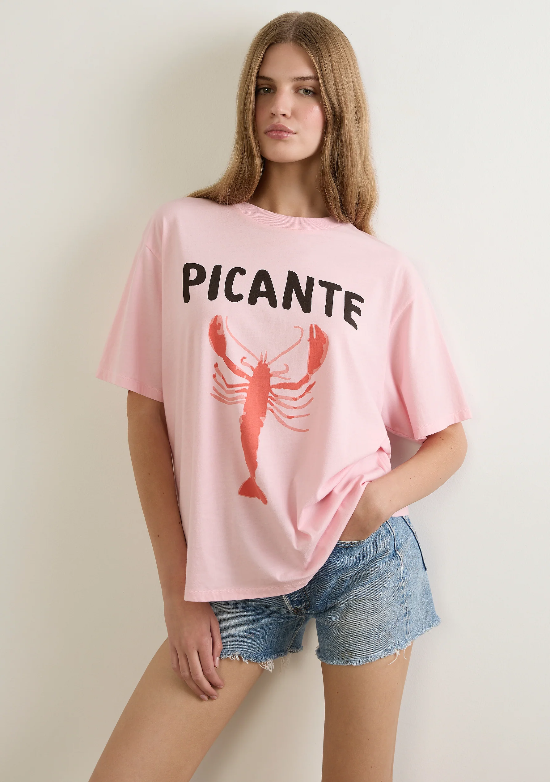 AUGUSTE THE LABEL Picante Boyfriend Tee - Pink