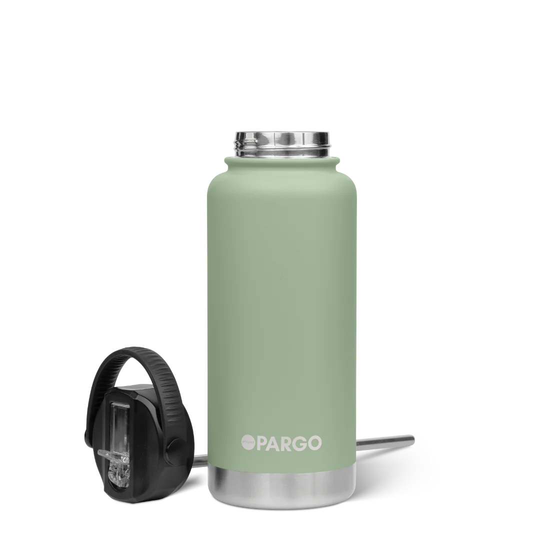 PARGO PROJECT 950mL Insulated Bottle w/ Straw Lid - Eucalypt green