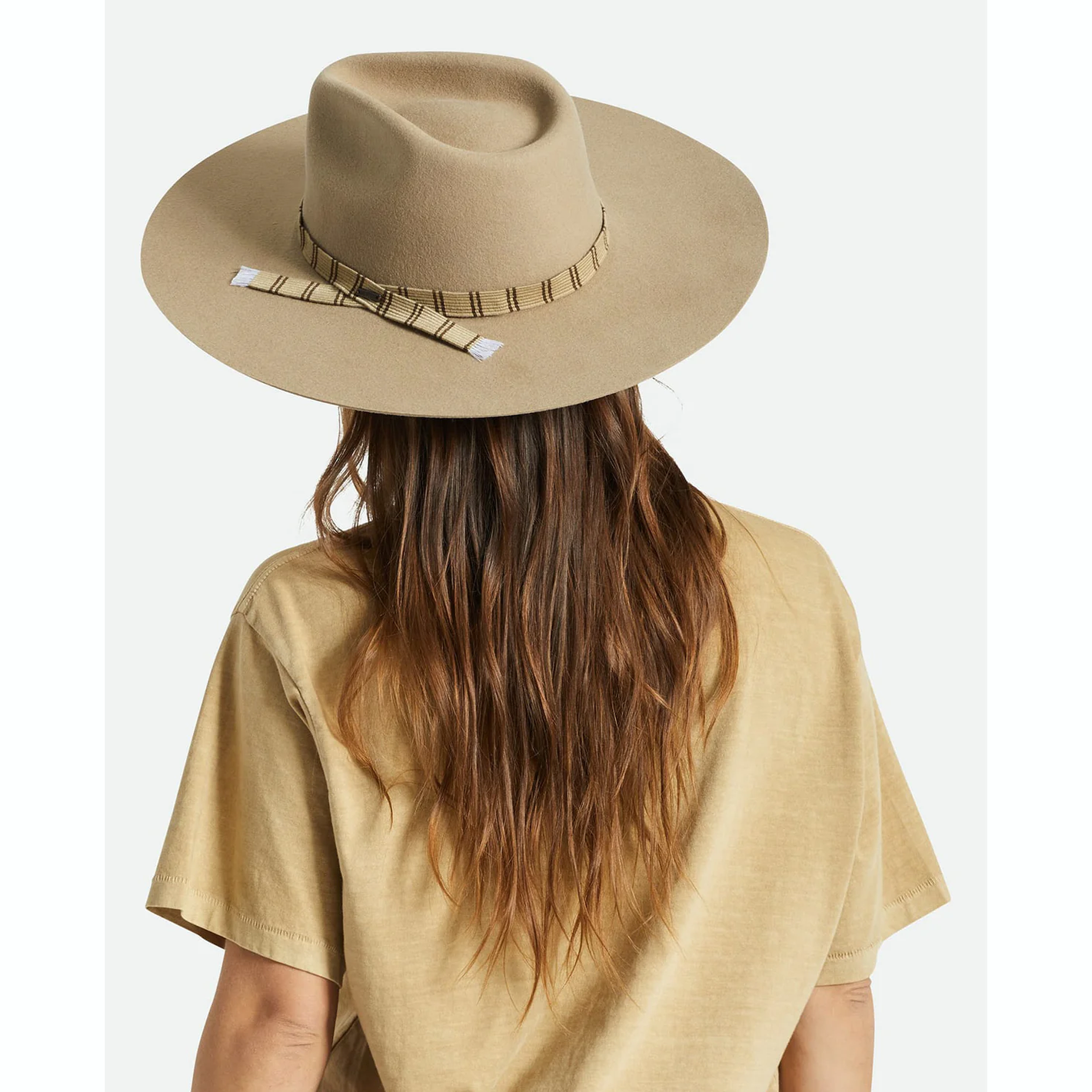 Brixton leigh felt fedora - sand