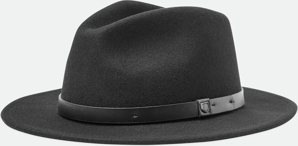 BRIXTON Messer Fedora - Black/black
