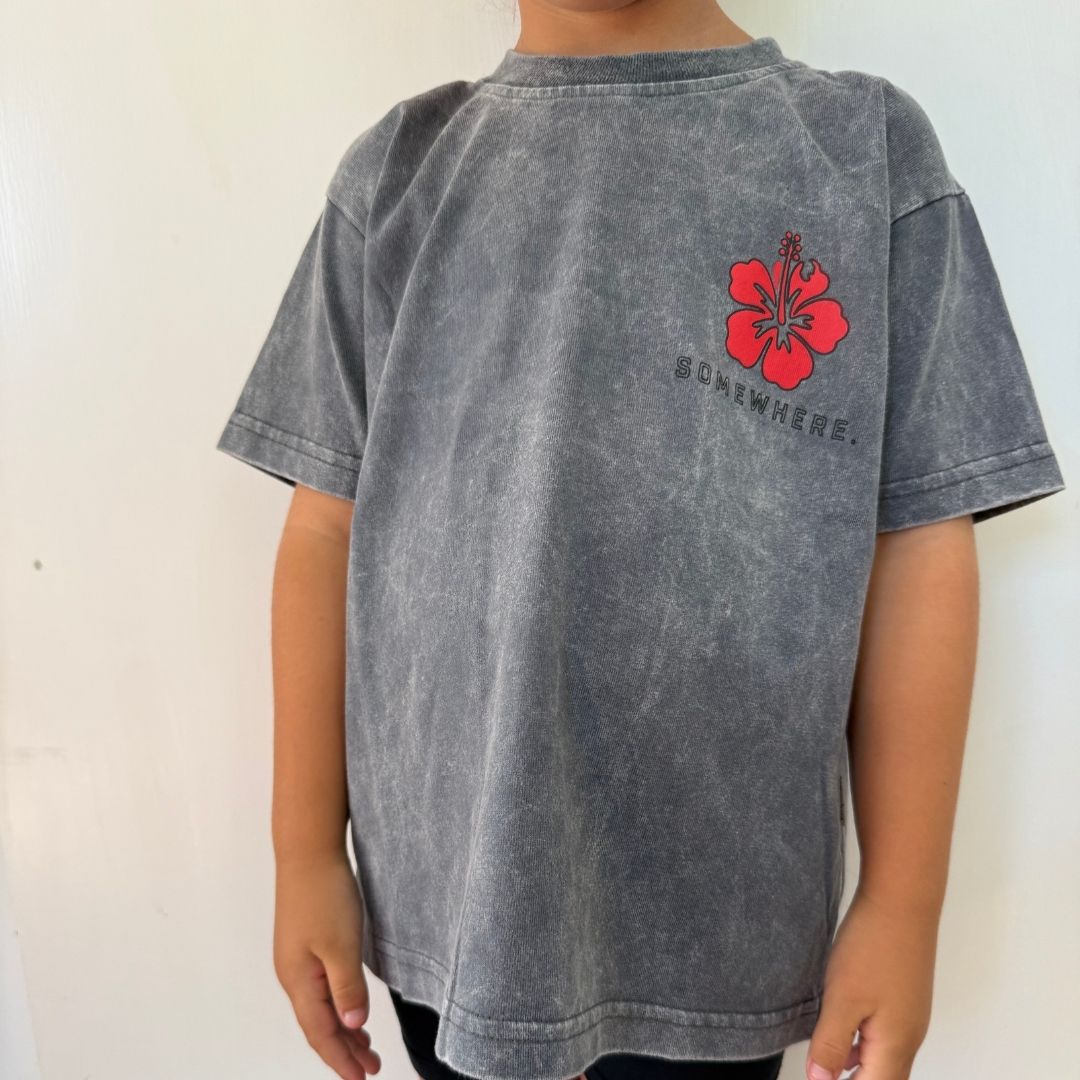 Somewhere Mini - Island Doom Tee - Slate