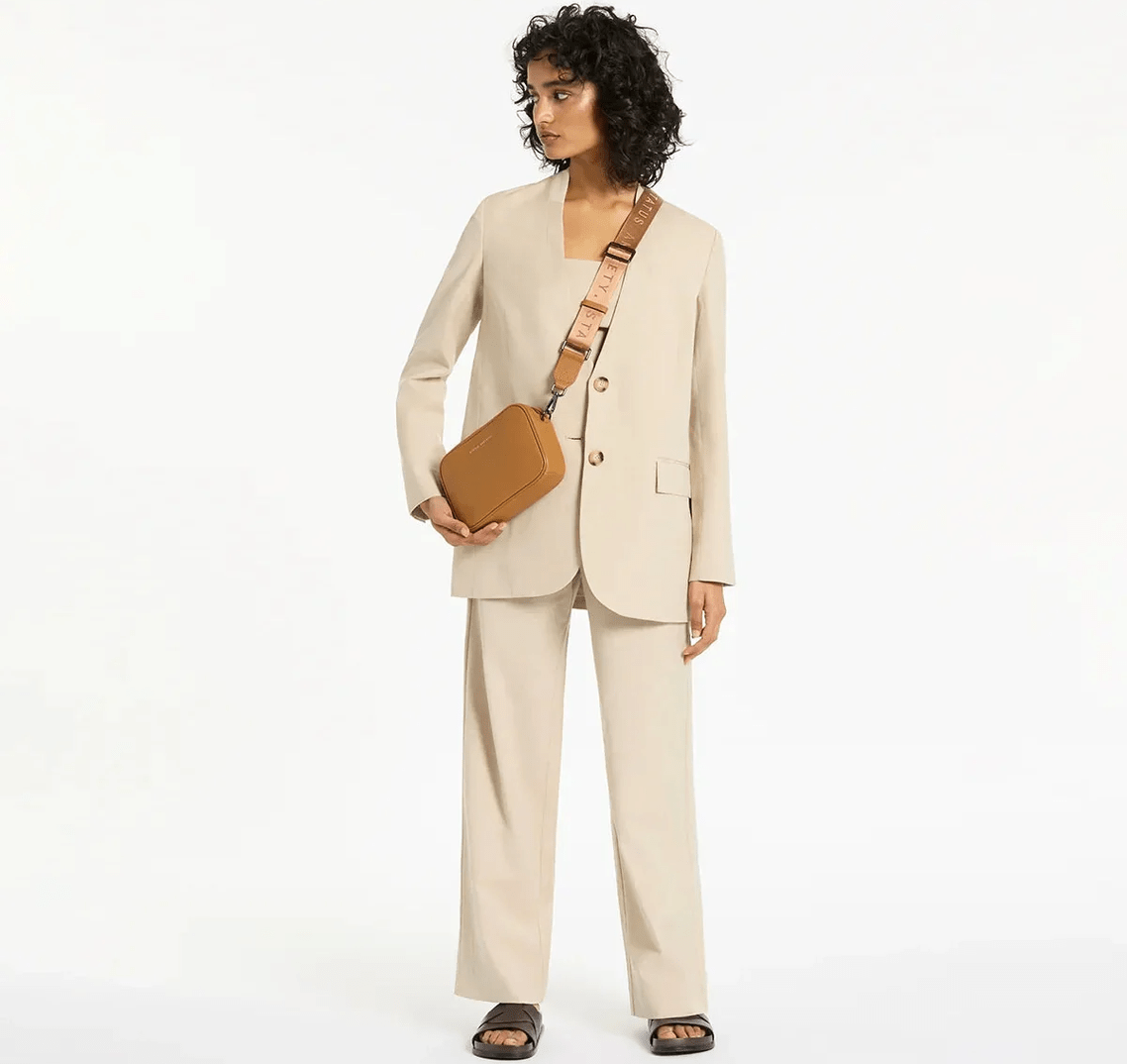 STATUS ANXIETY plunder with webbed strap - tan