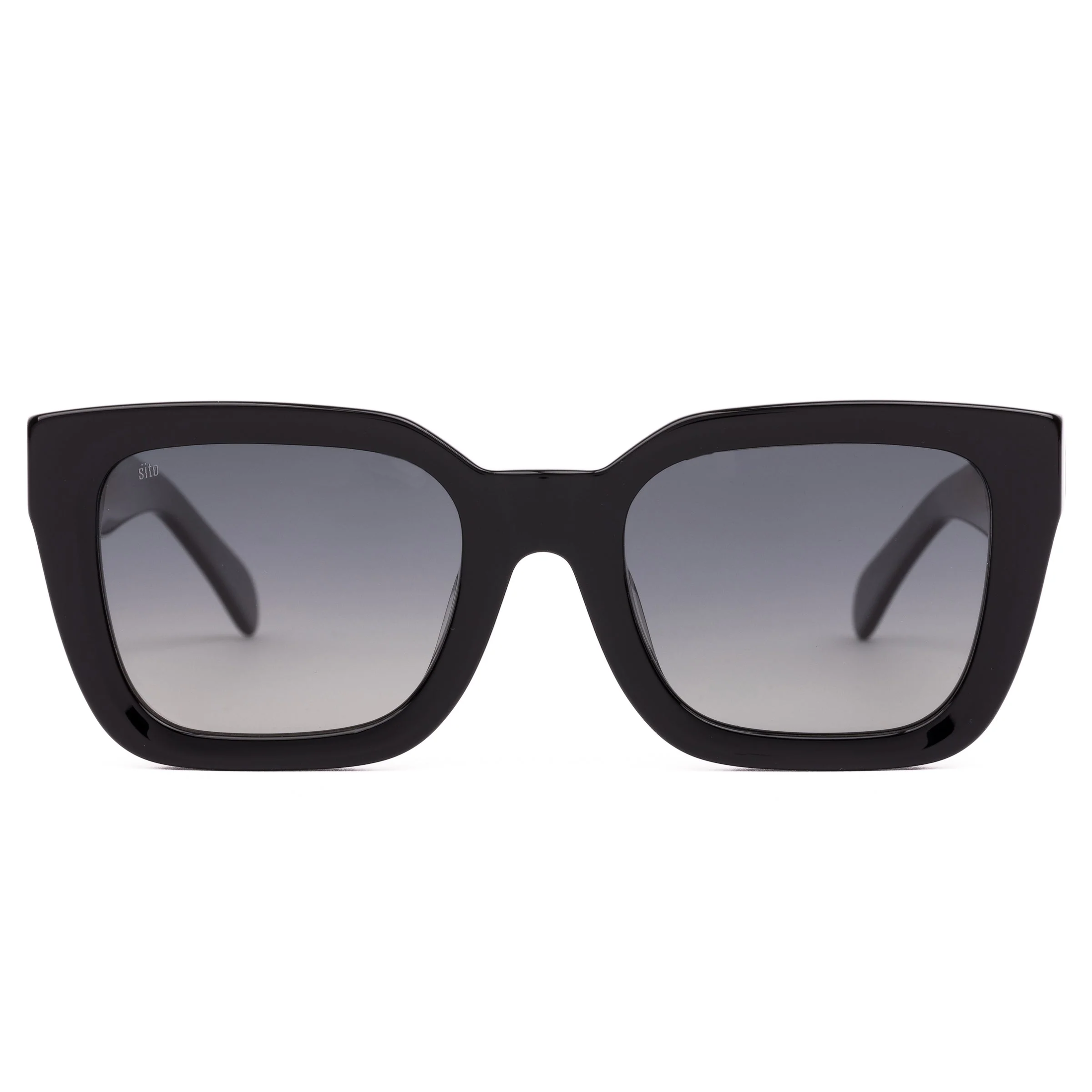 SITO Harlow Sunglasses - Black/Grey Gradient Polarised Lenses