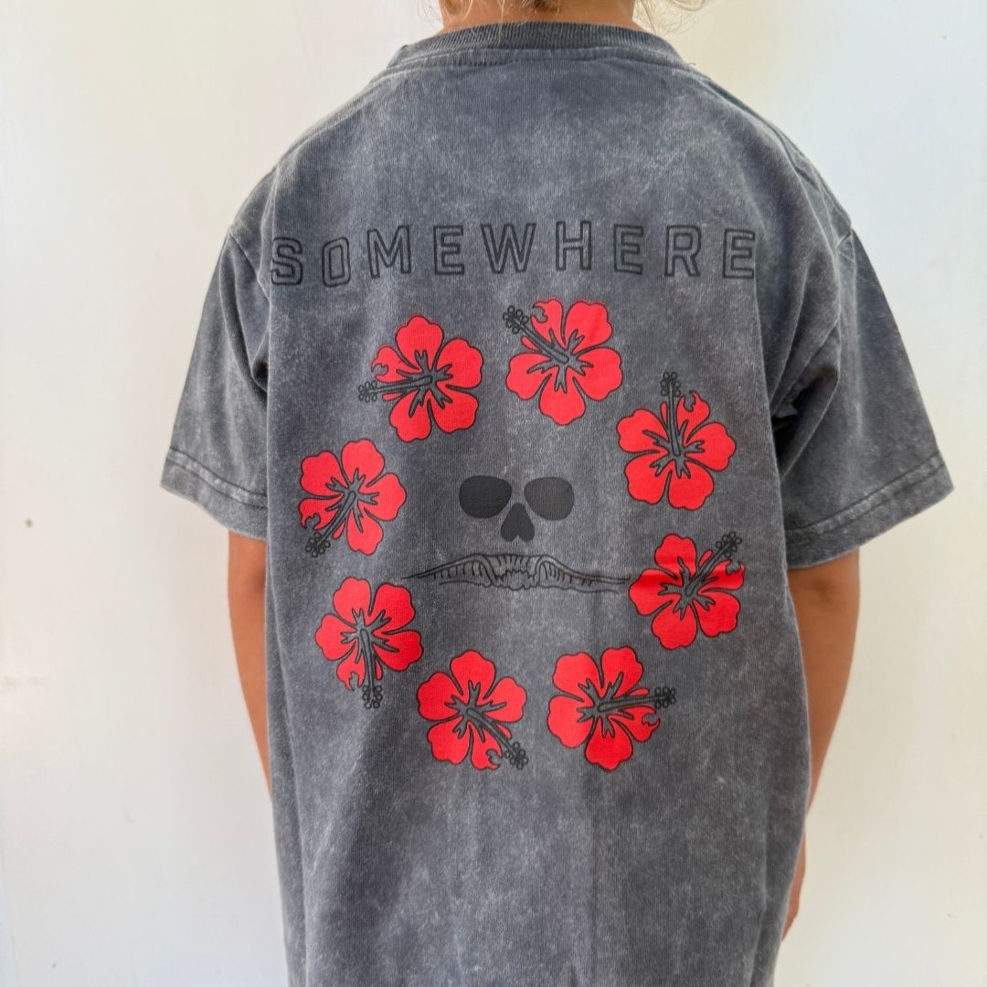 Somewhere Mini - Island Doom Tee - Slate