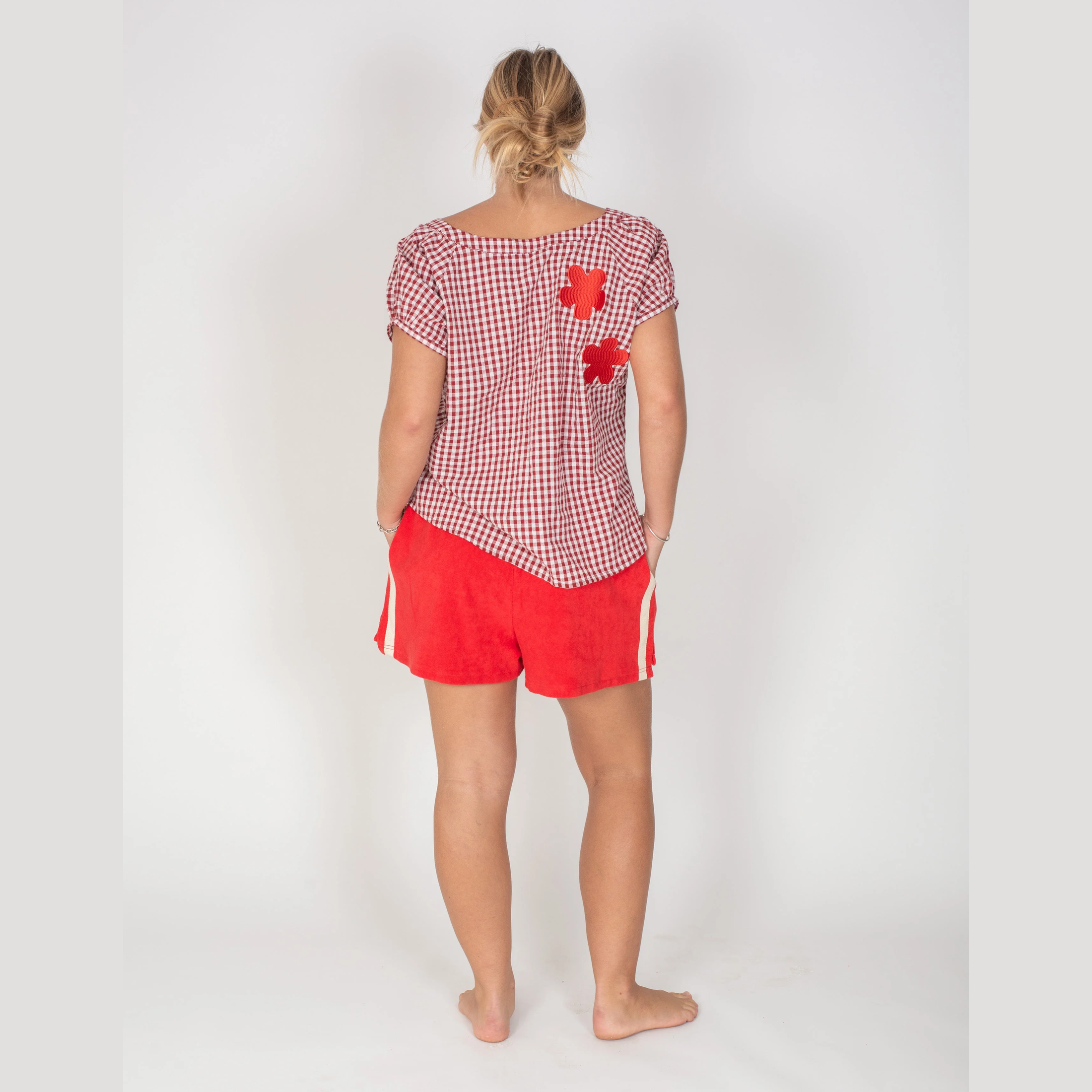 ATMOSEA Adults Terry towelling shorts - Chilli