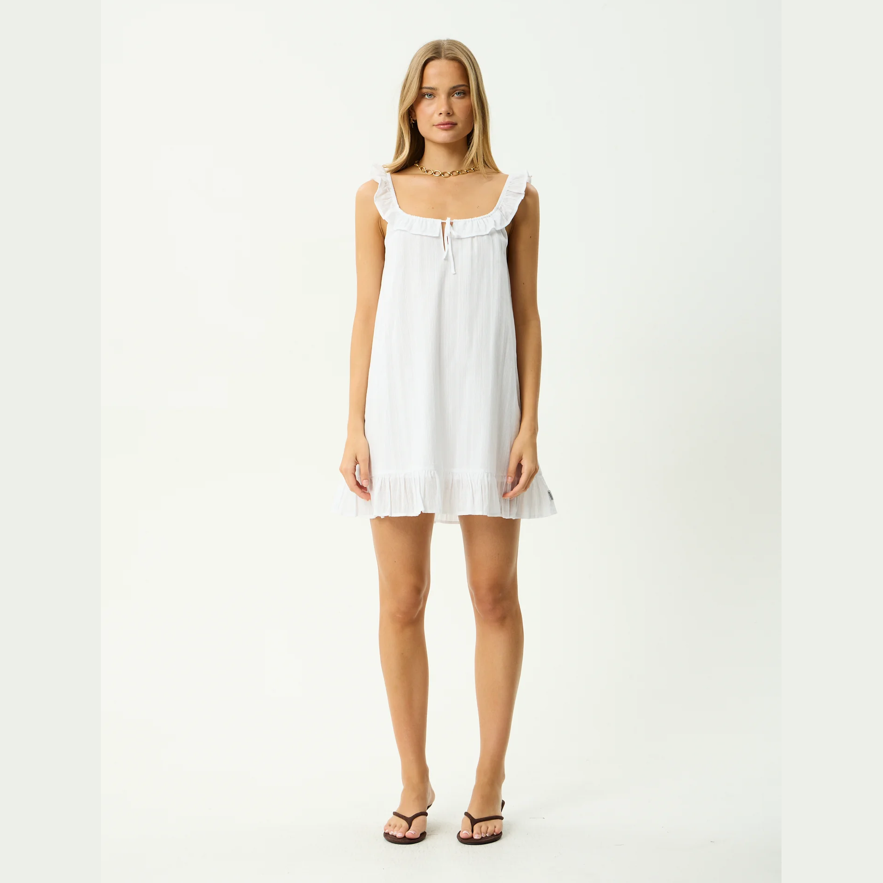 AFENDS Aquarius Mini Dress - White