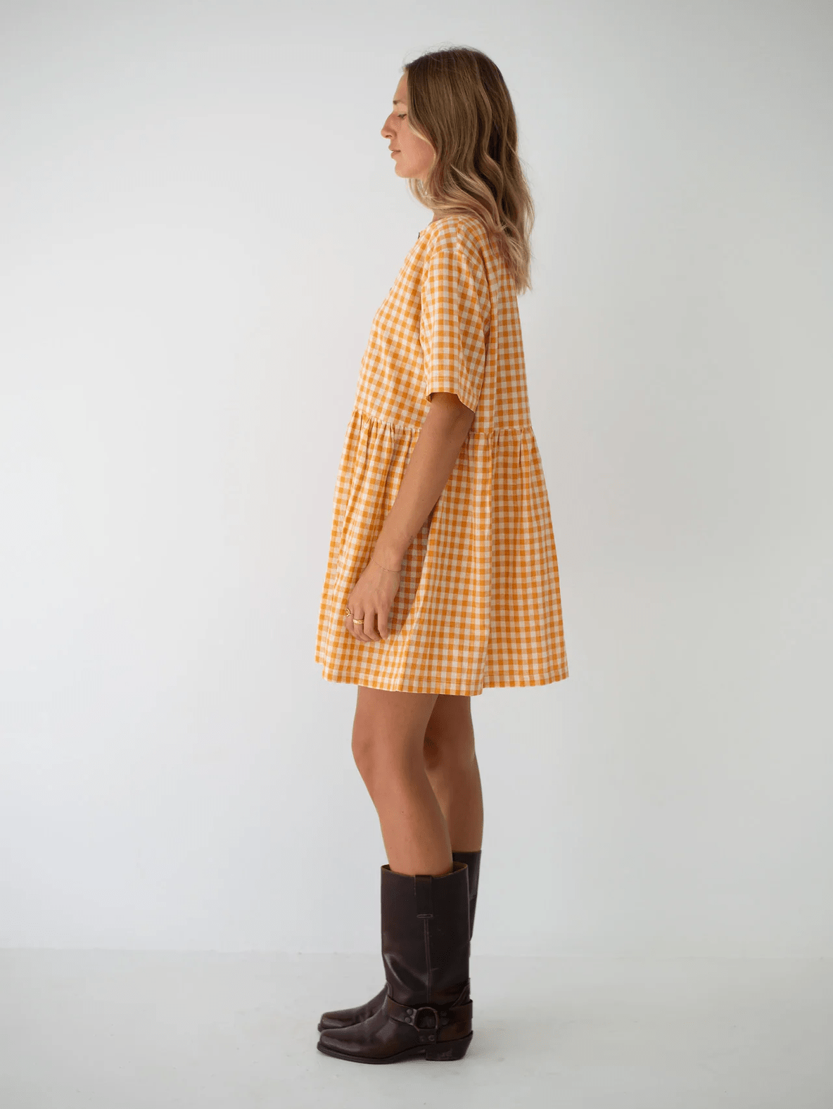 THE BARE ROAD Darcey Dress - Clementine Gingham