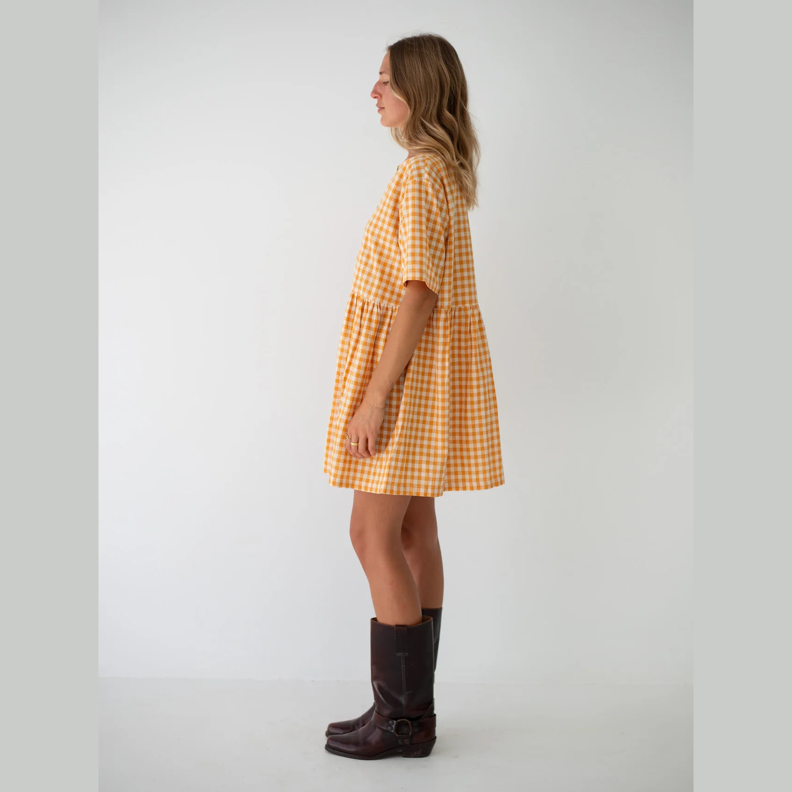THE BARE ROAD Darcey Dress - Clementine Gingham