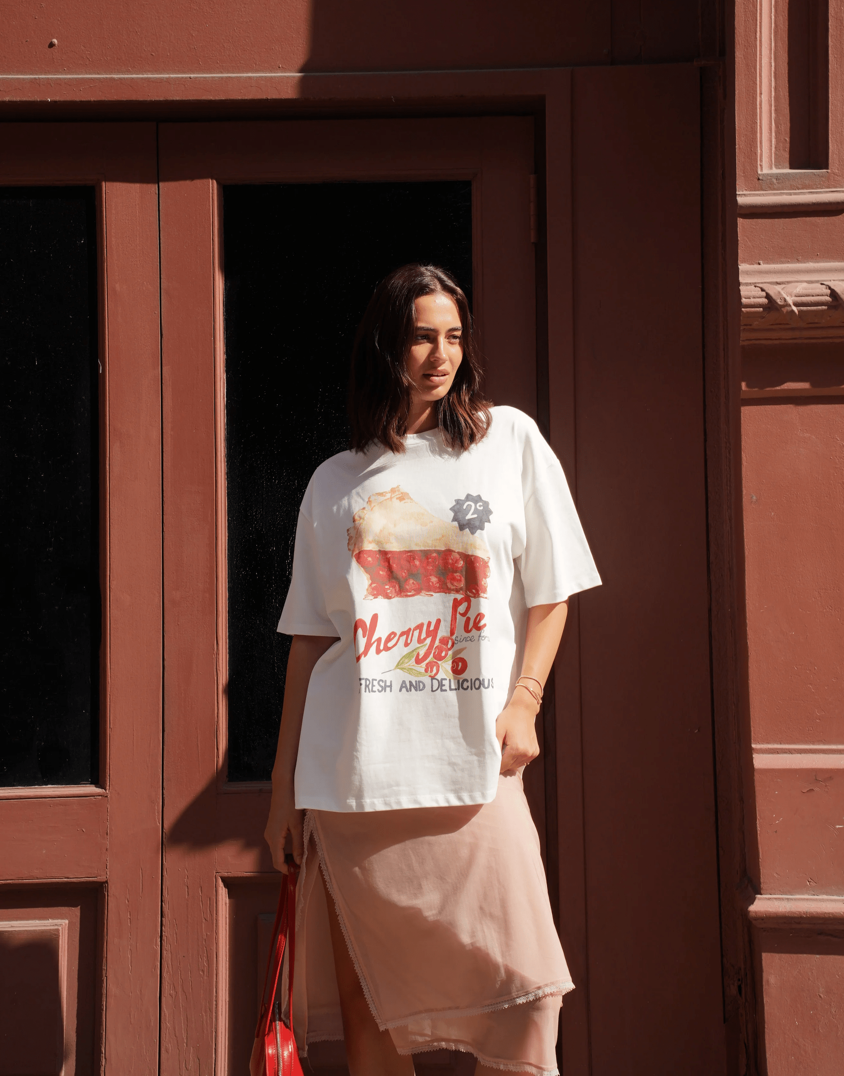 MAKE THE LABEL Cherry Pie Oversize Tee