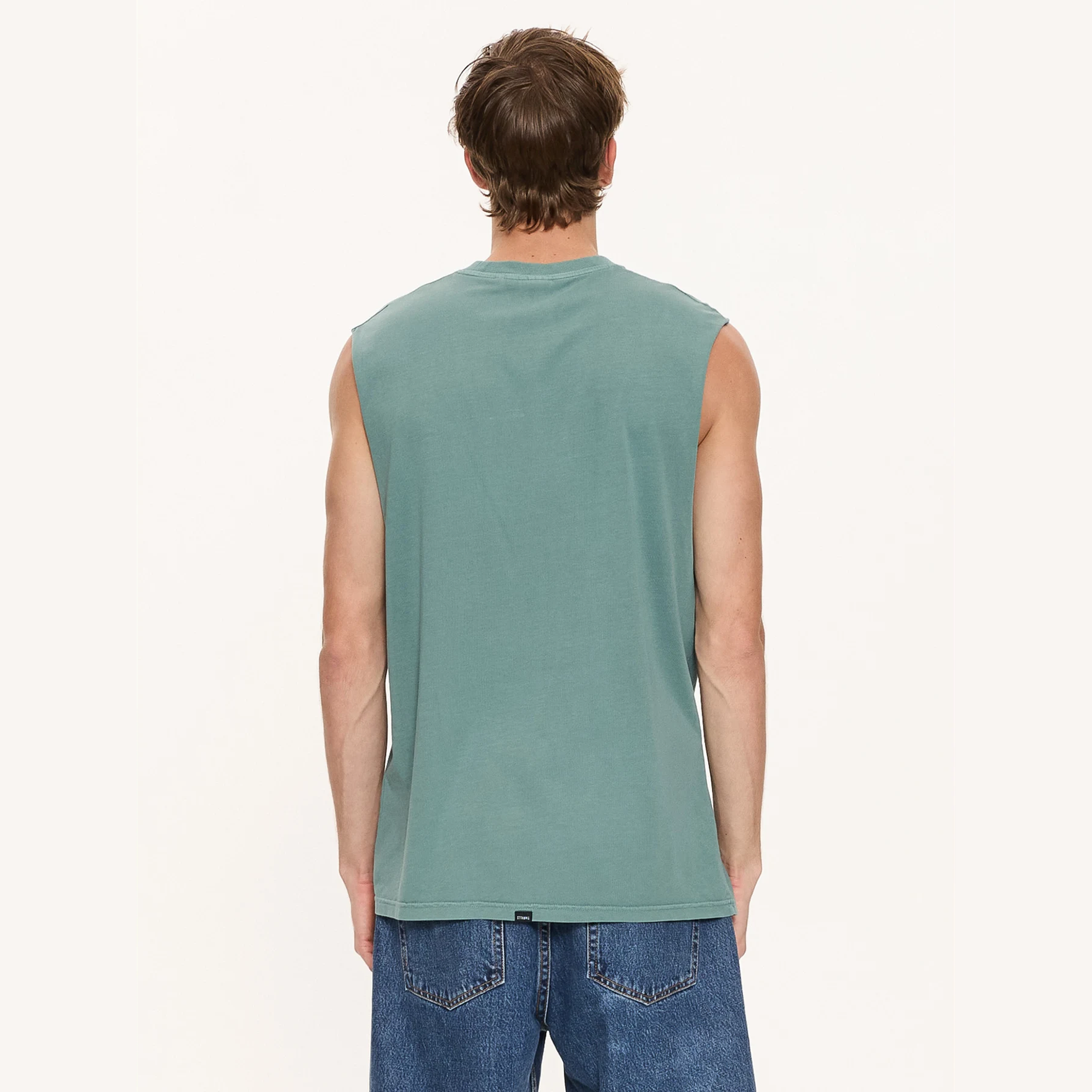 THRILLS Minimal Thrills Merch Fit Muscle Tee - Green Coast