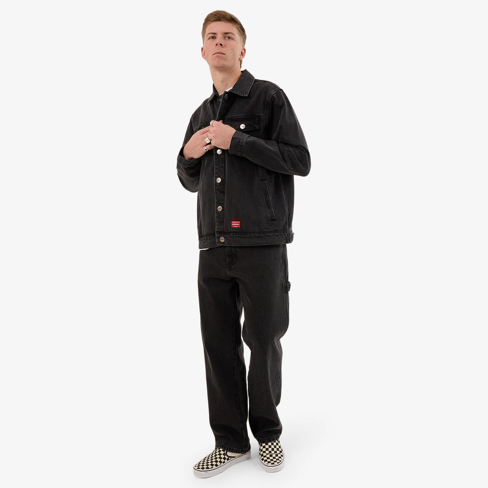 WORSHIP Nuclear Denim Jacket - Used Black