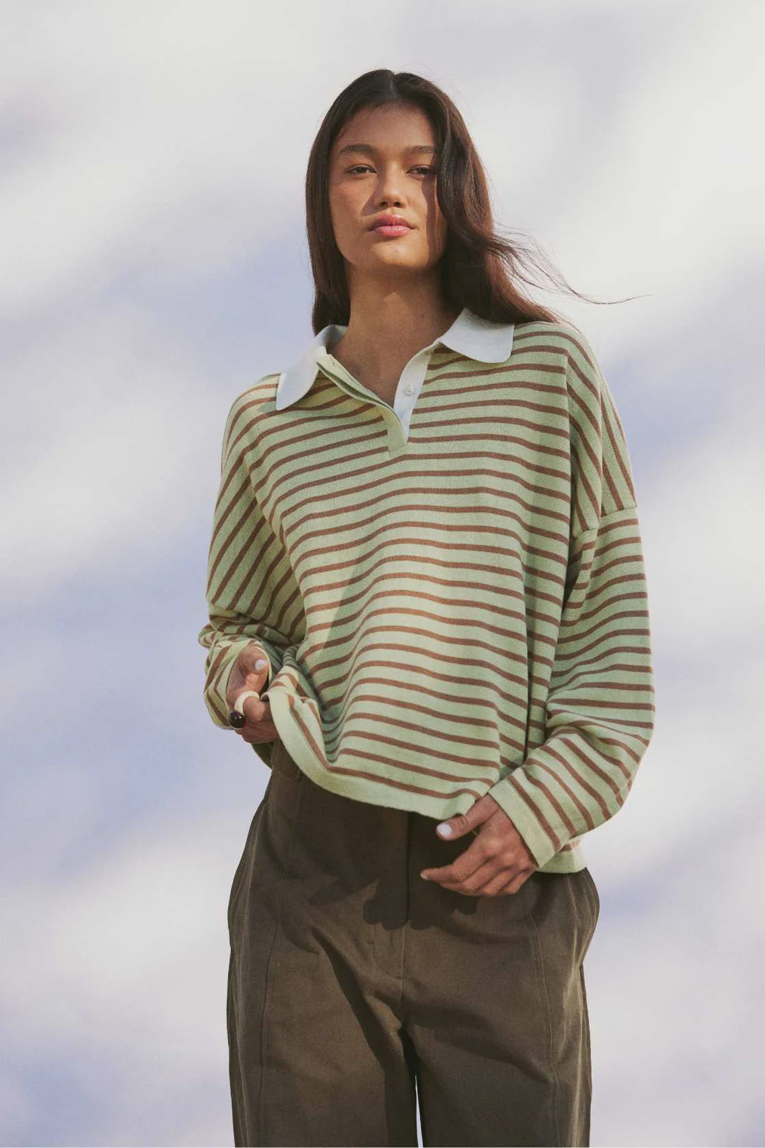 ARCAA Rayne Knit Jersey - Celery & Pecan