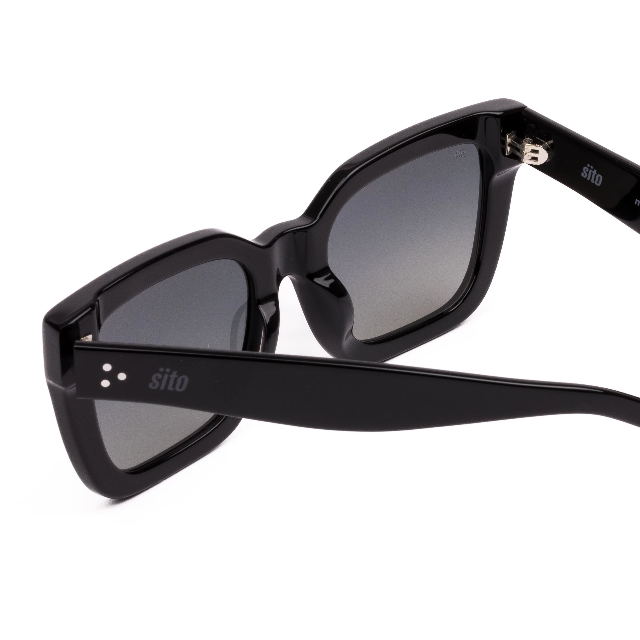 SITO Harlow Sunglasses - Black/Grey Gradient Polarised Lenses