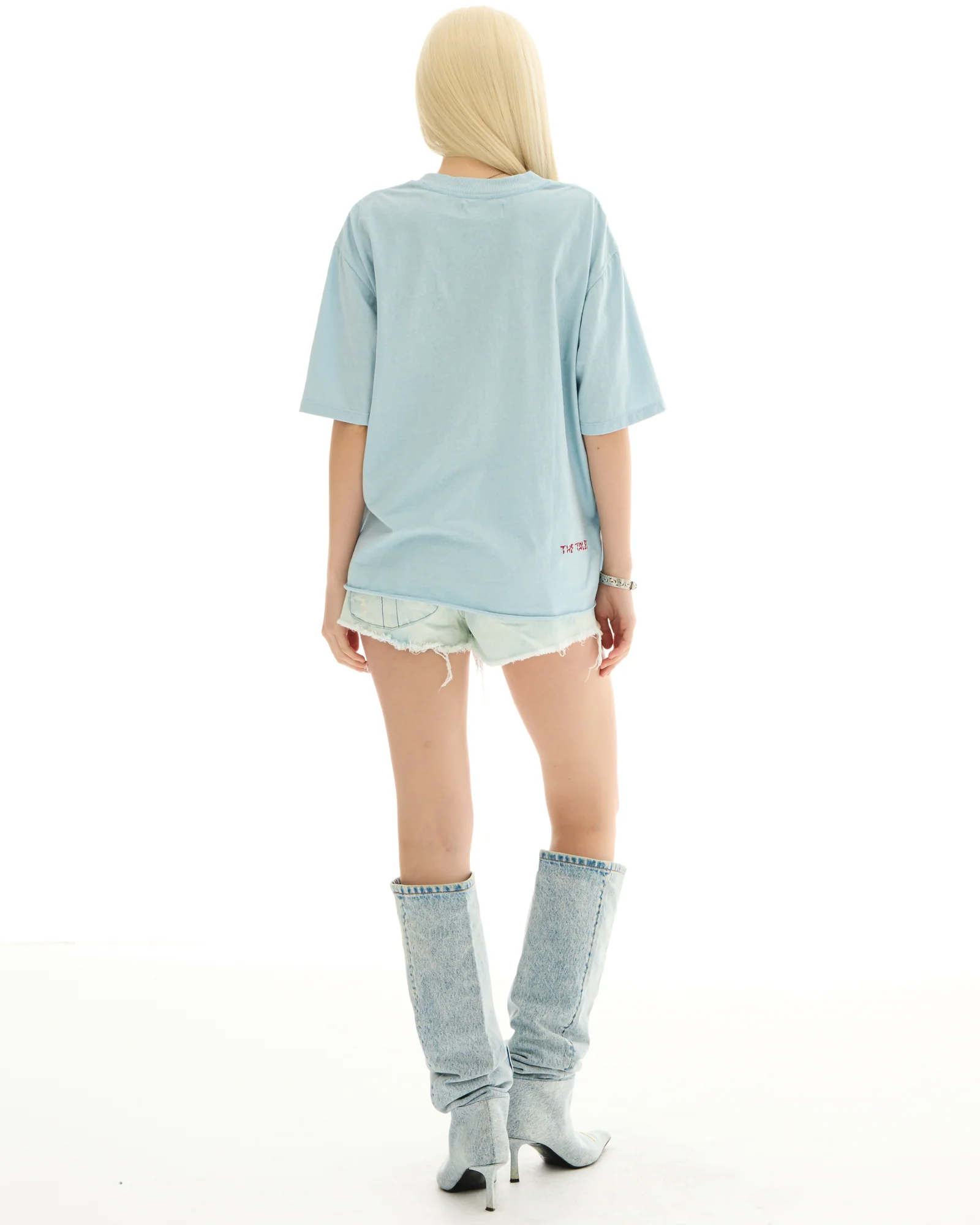 THE TALES Art department luxe street tee - Pale blue