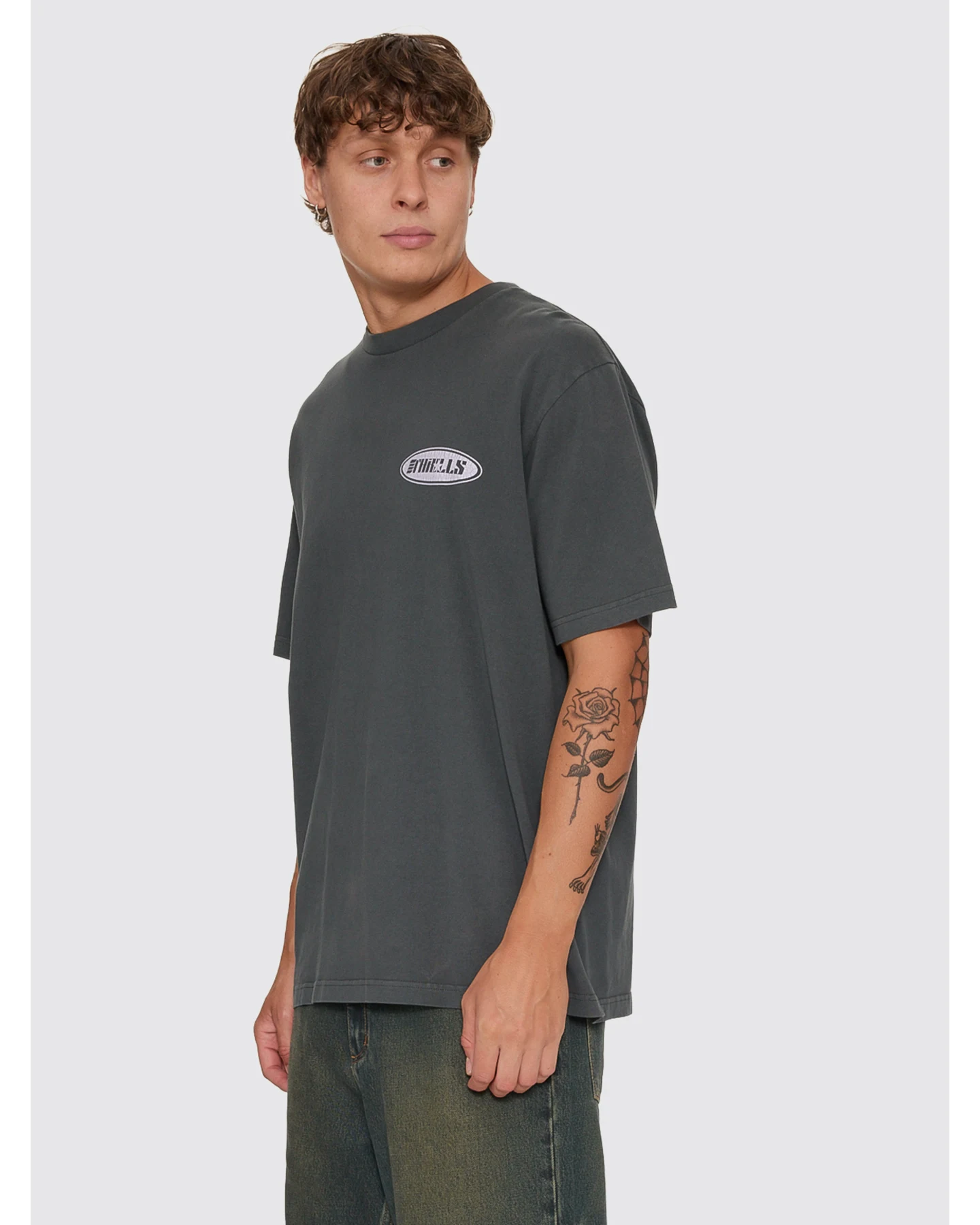 THRILLS Odyssey Core Oversize Tee - Carbon