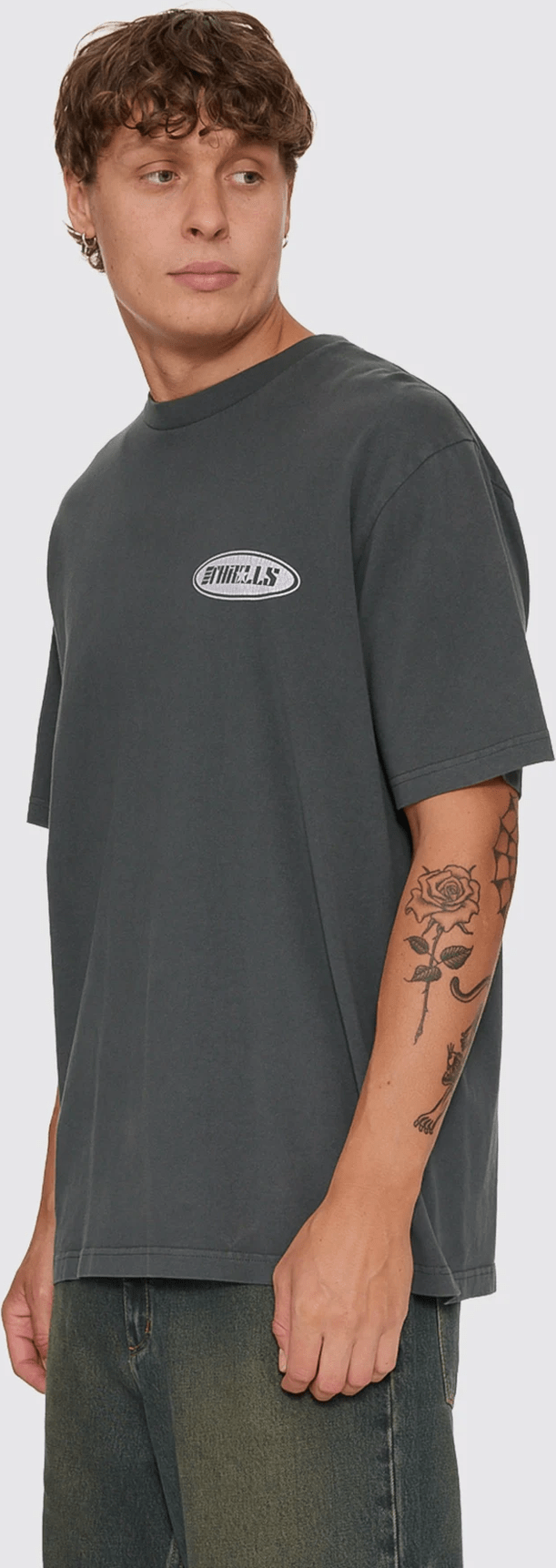 THRILLS Odyssey Core Oversize Tee - Carbon
