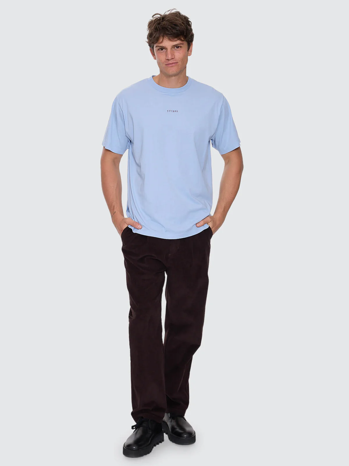 THRILLS Minimal thrills merch fit tee - Placid blue