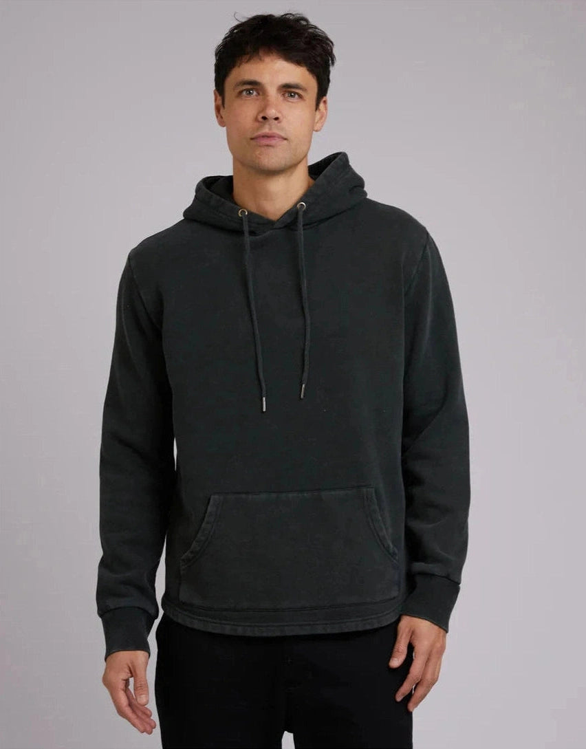Silent Theory CURVED HEM HOODY DARK GREEN