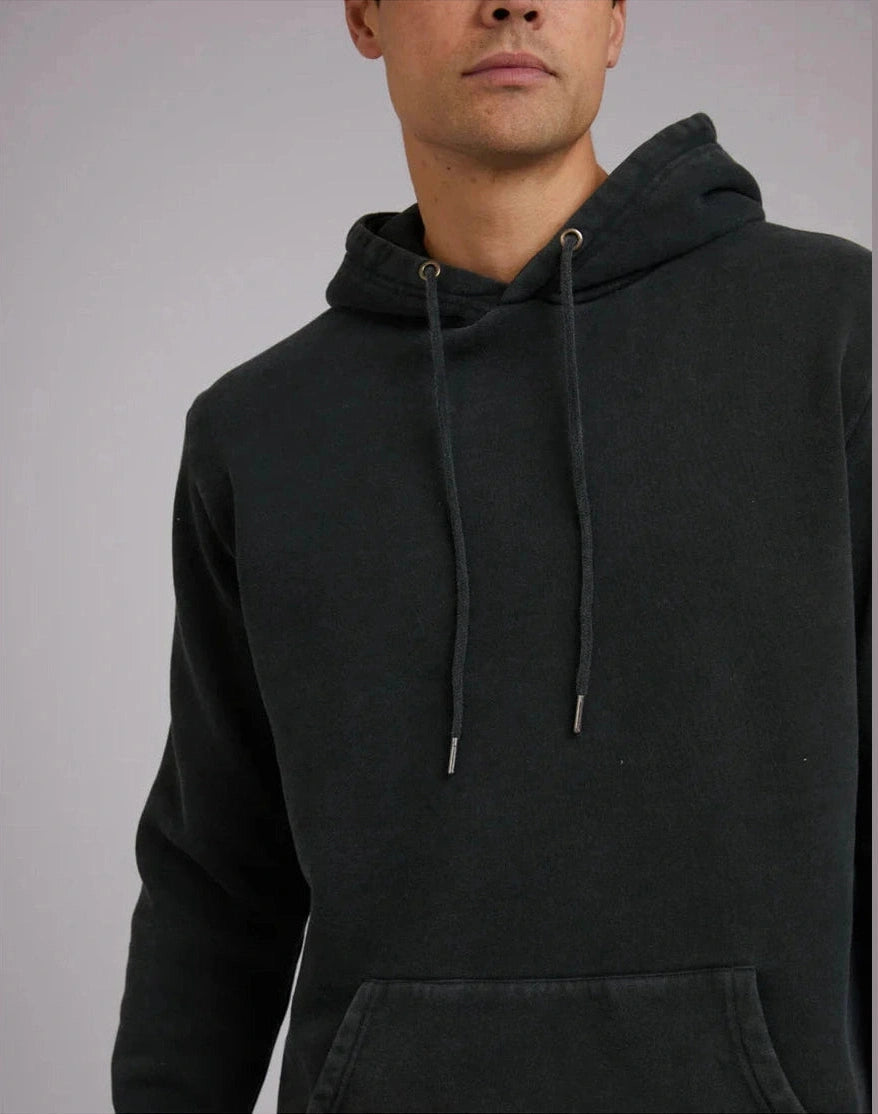 Silent Theory CURVED HEM HOODY DARK GREEN