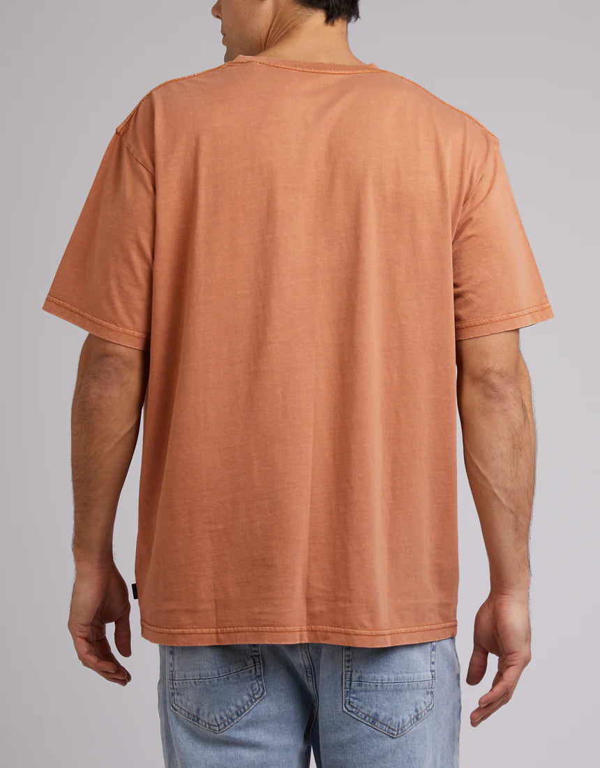 SILENT THEORY Oversized tee - Clay