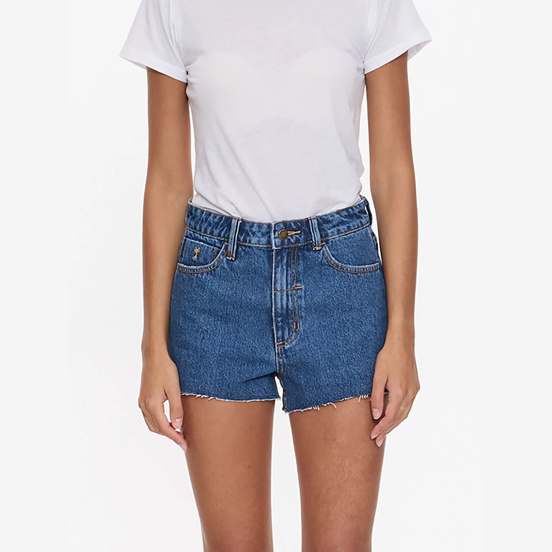 THRILLS Sadie High Rise Micro Short - Deep Vintage Blue