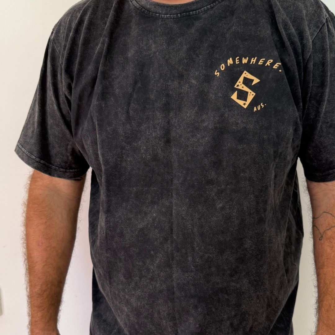 Somewhere - 2431 Tee - Washed Black