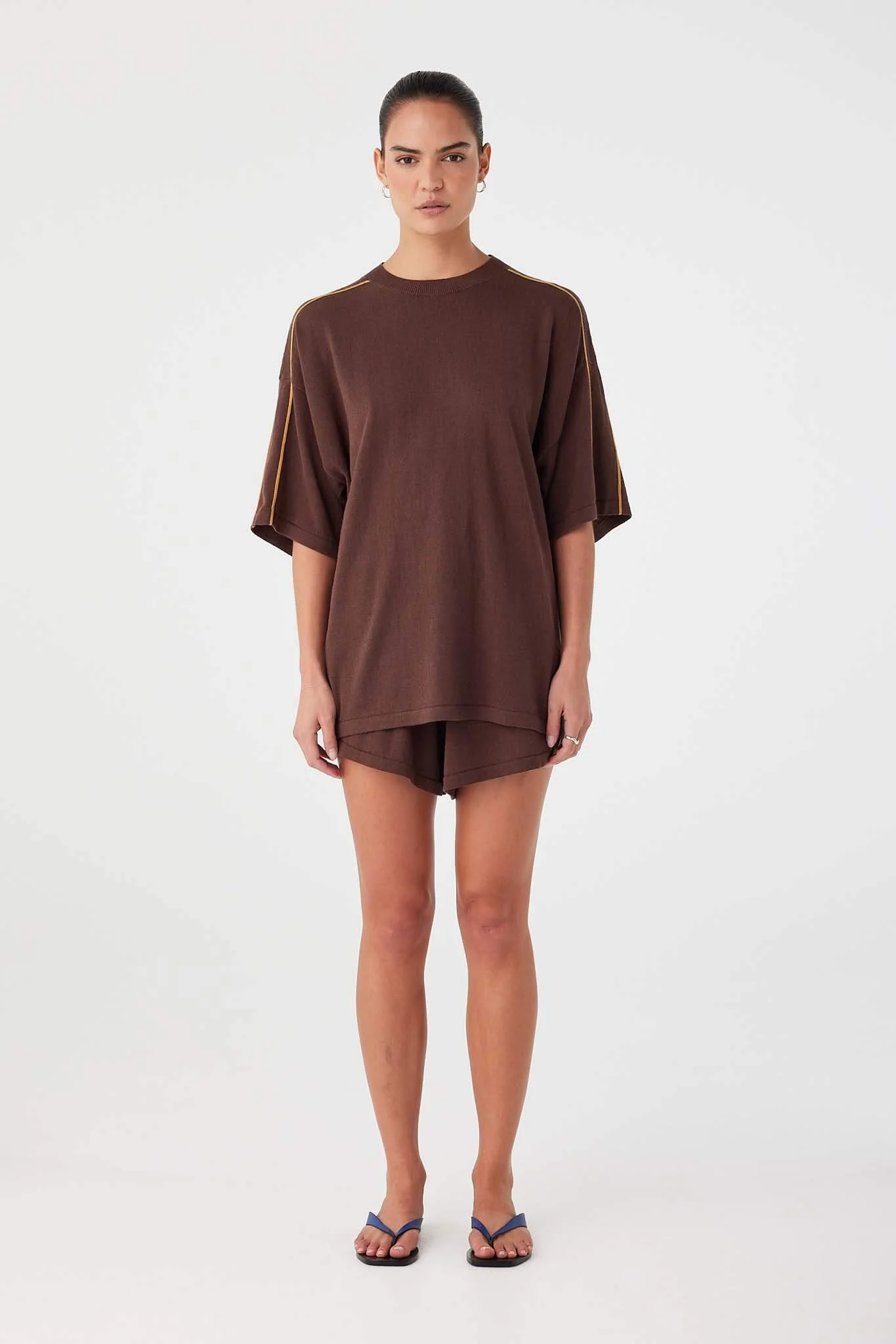 ARCAA Pippa oversize tee - Expresso