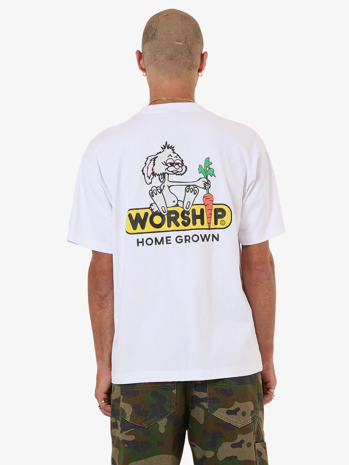 WORSHIP Home Grown Tee - White