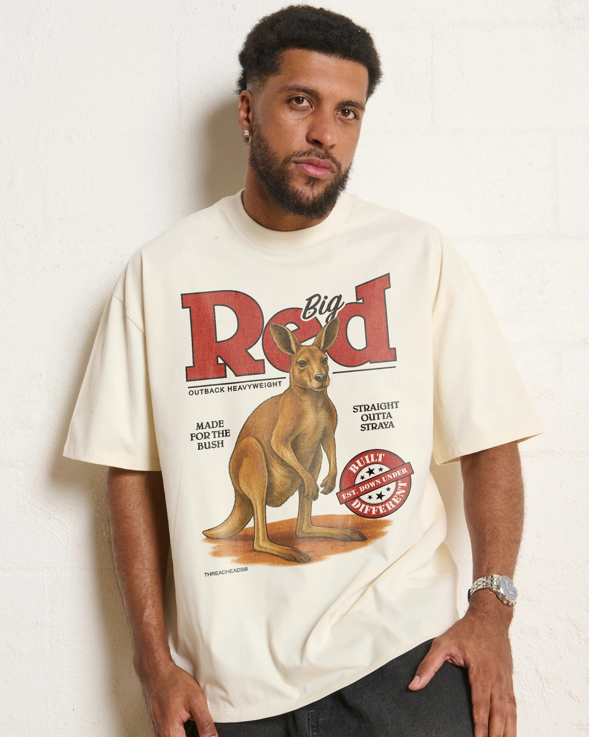 THREADHEADS Originals Big Red Outback Heavyweight Oversized Tee