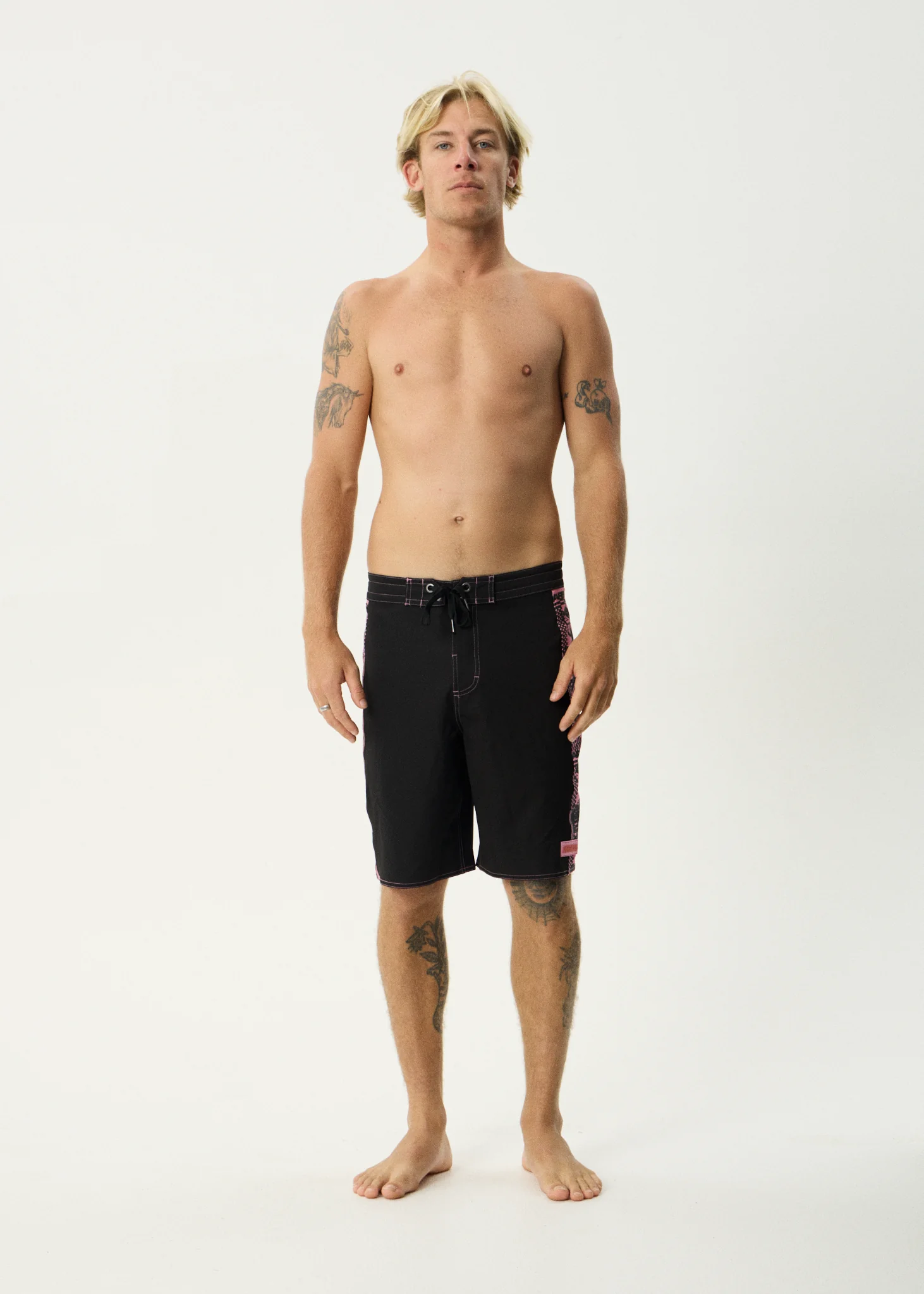 AFENDS Boned- Surf Related V2 Boardshorts 20" - Black
