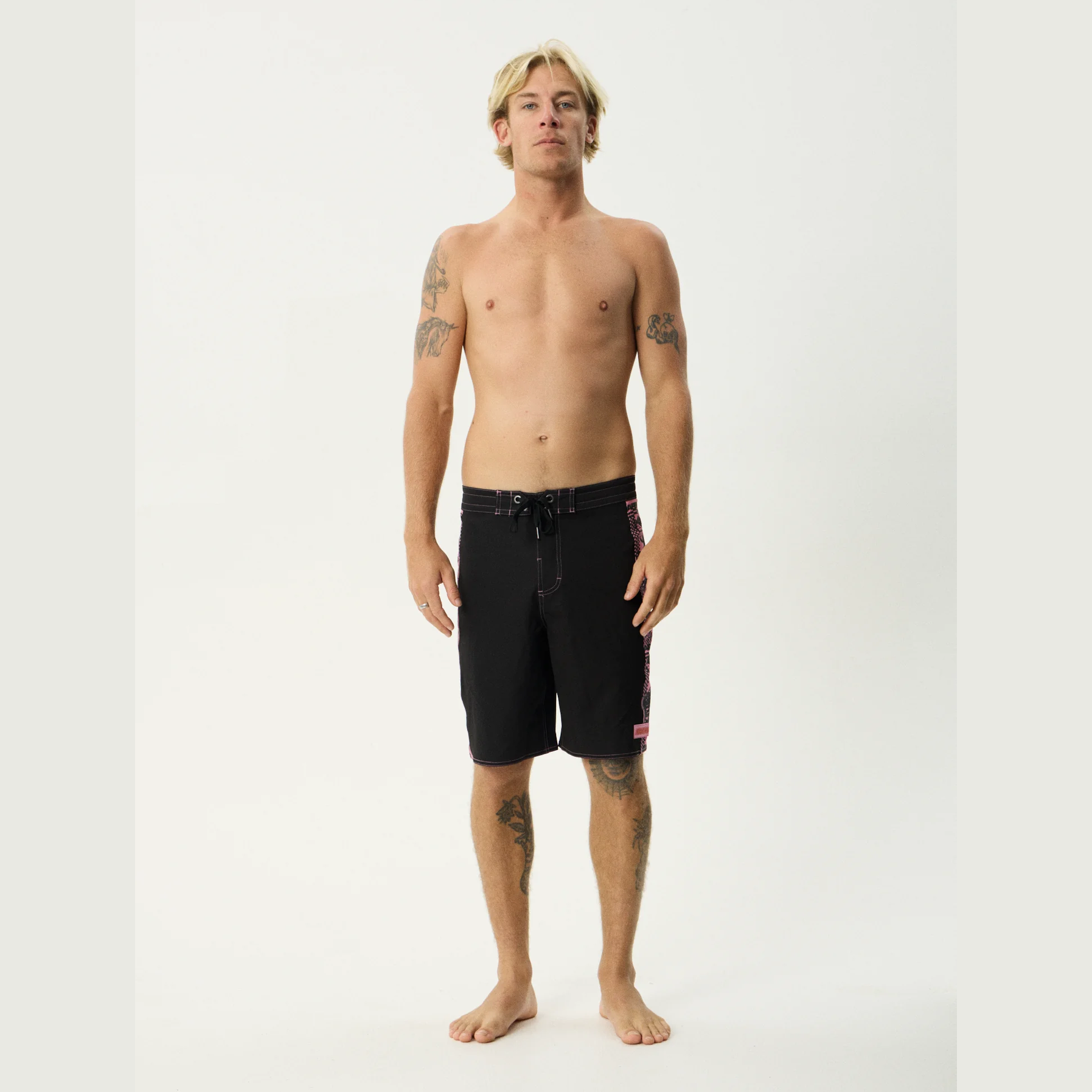 AFENDS Boned- Surf Related V2 Boardshorts 20" - Black