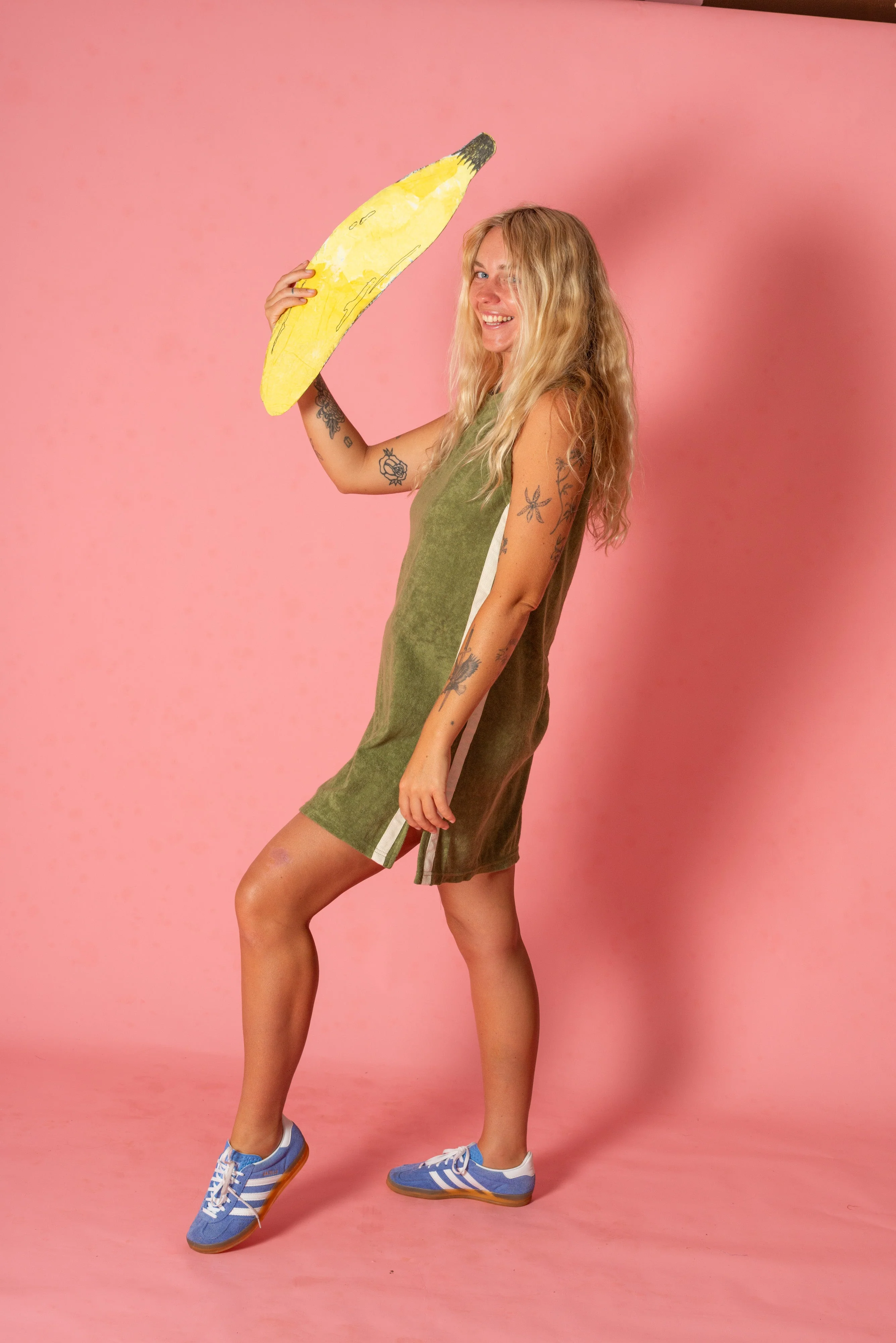 ATMOSEA Sporty Terry Dress - Olive