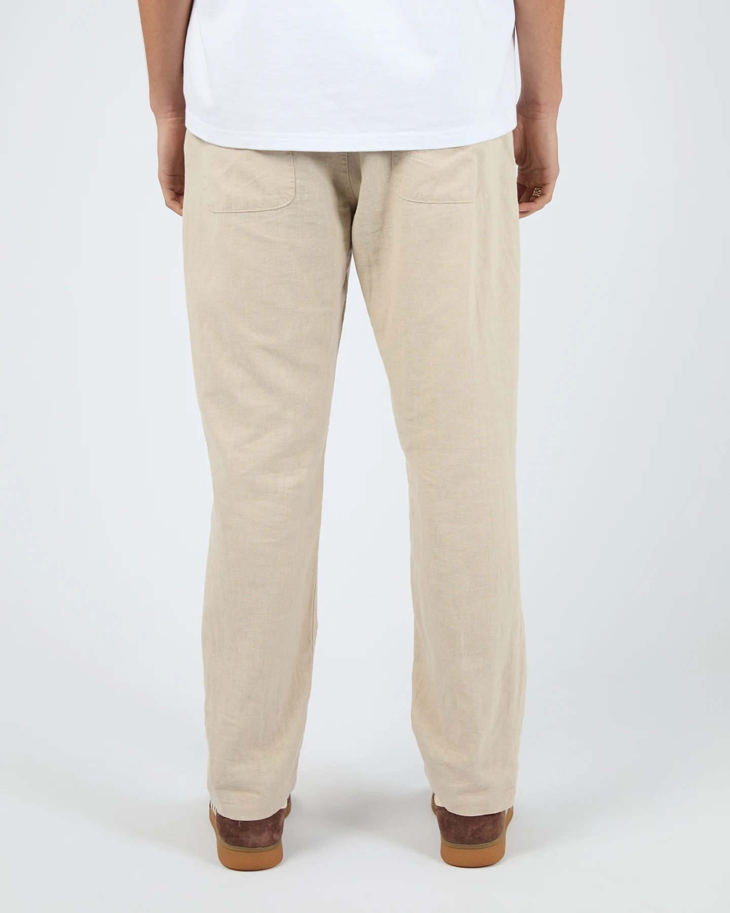 SILENT THEORY Linen pant - Tan