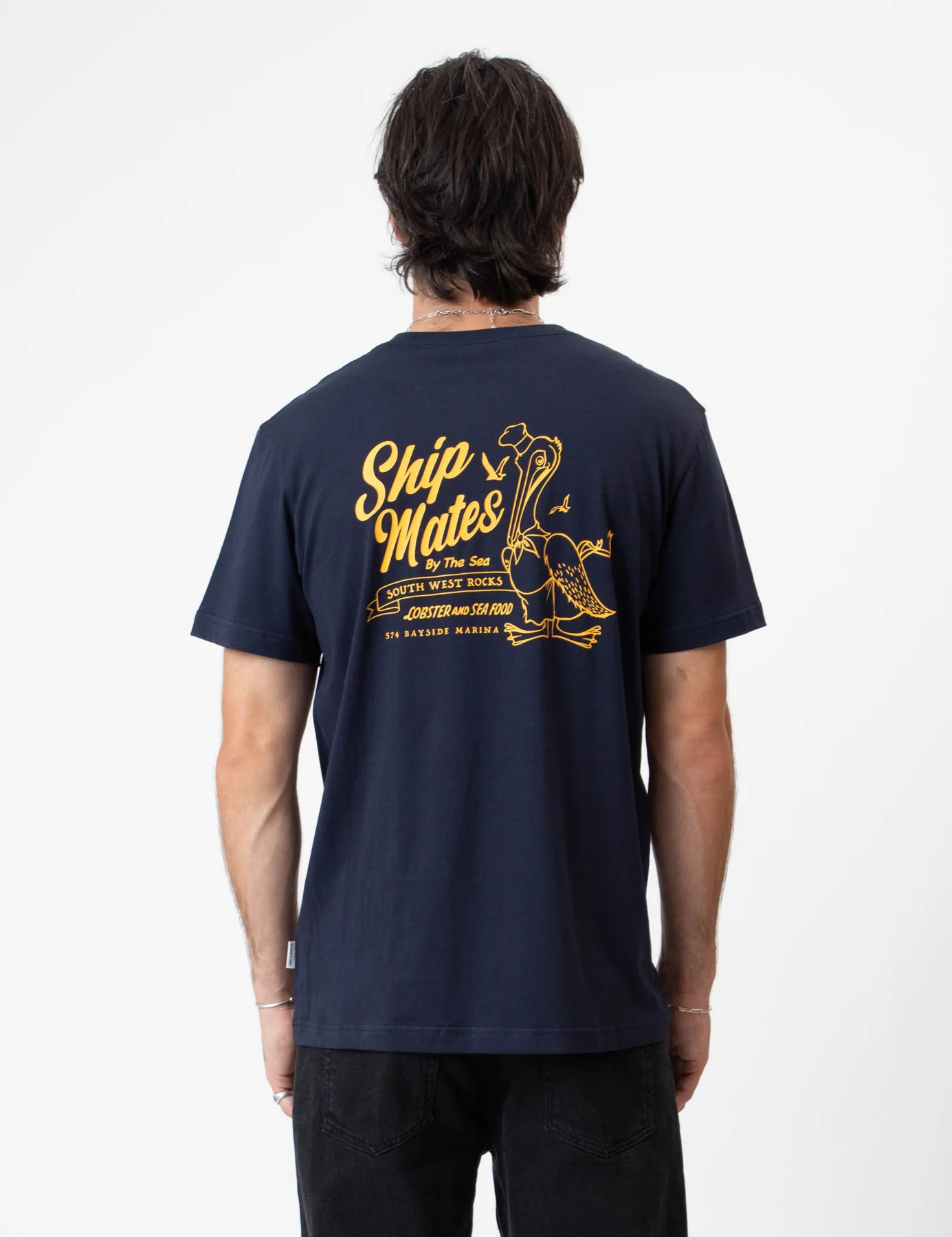 MR SIMPLE Ship mates reginald ss tee - Navy