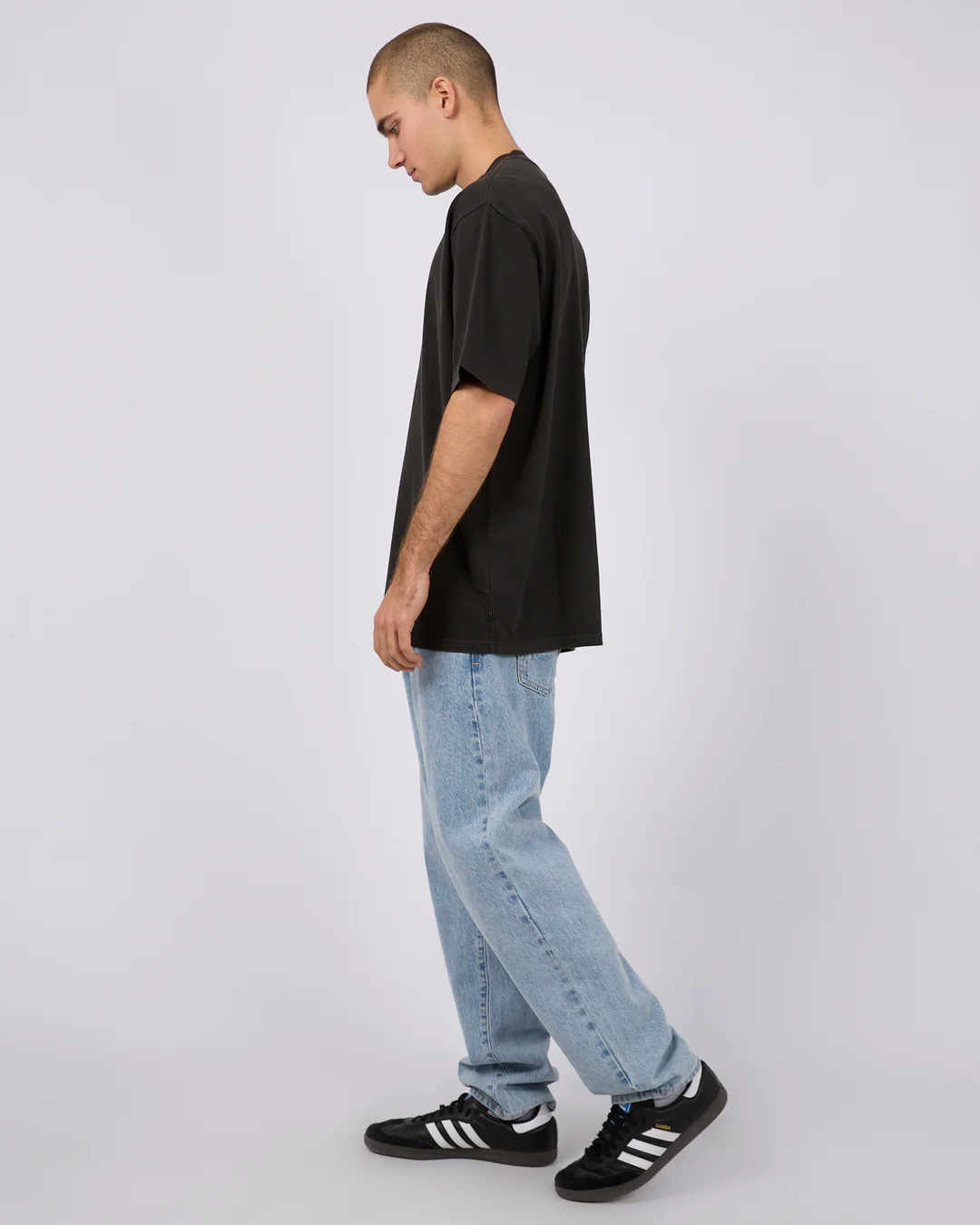 SILENT THEORY Heavy weight tee - Washed black