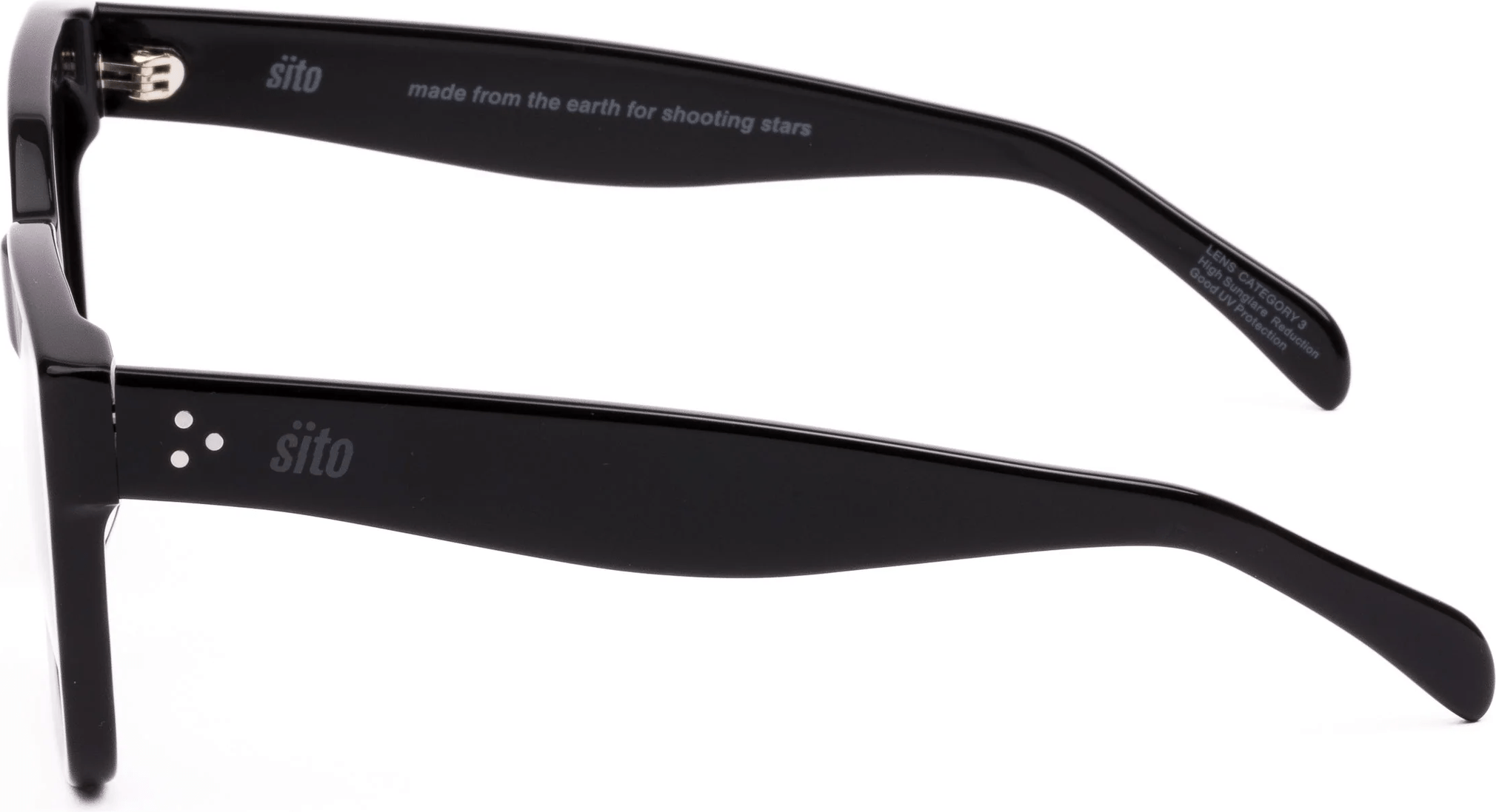 SITO Harlow Sunglasses - Black/Grey Gradient Polarised Lenses