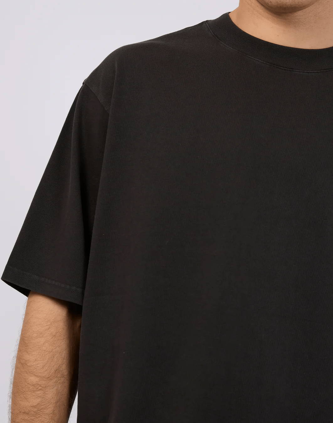 SILENT THEORY Heavy weight tee - Washed black