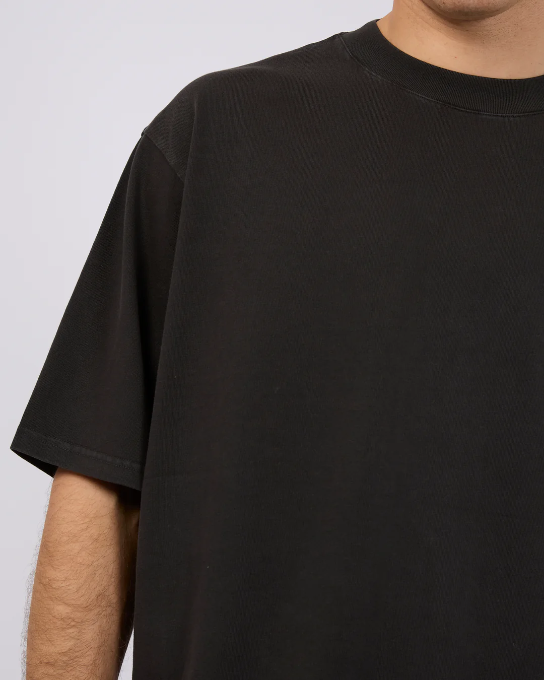 SILENT THEORY Heavy weight tee - Washed black