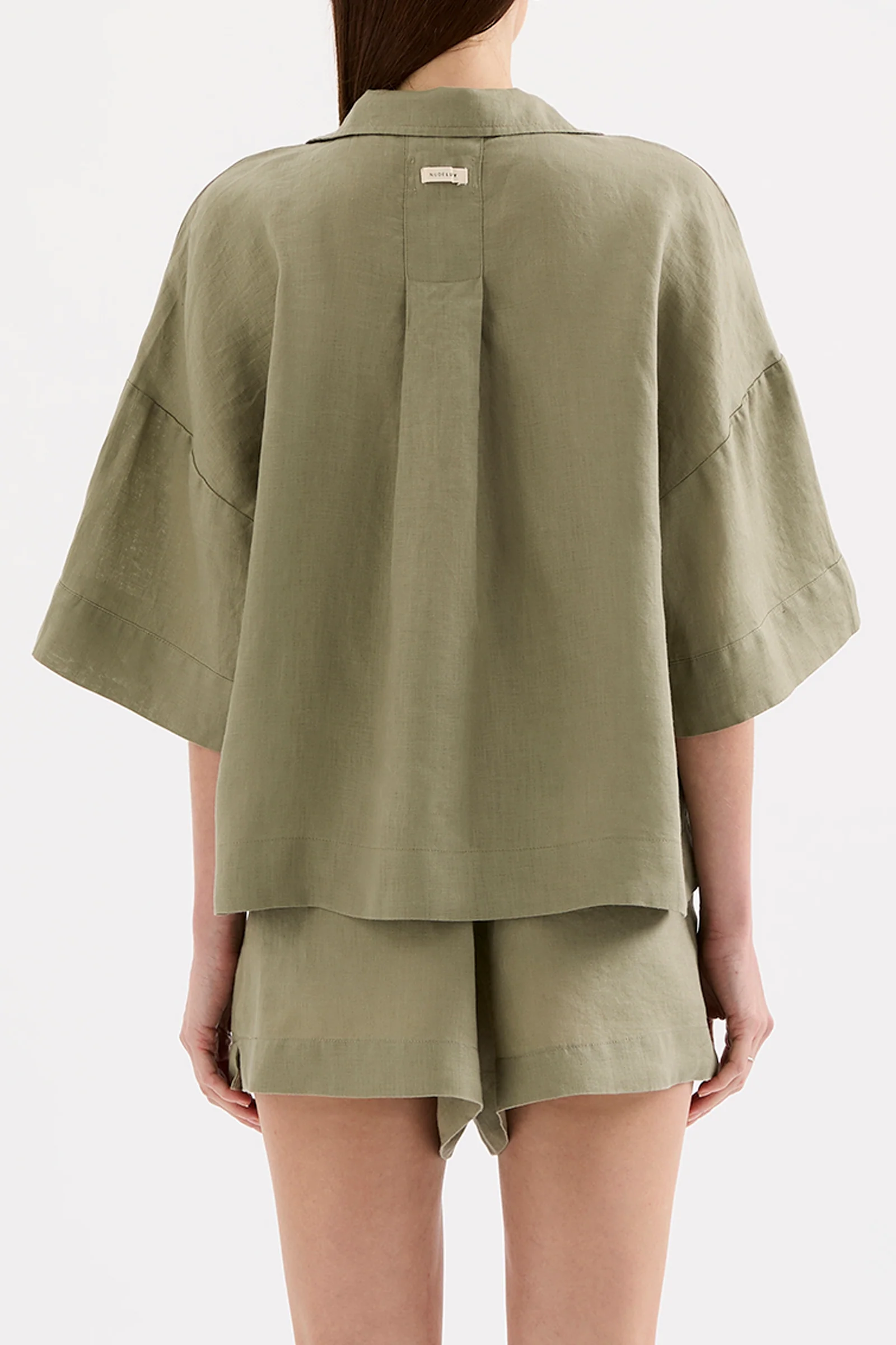 NUDE LUCY Lounge Linen Shirt - Kalamata