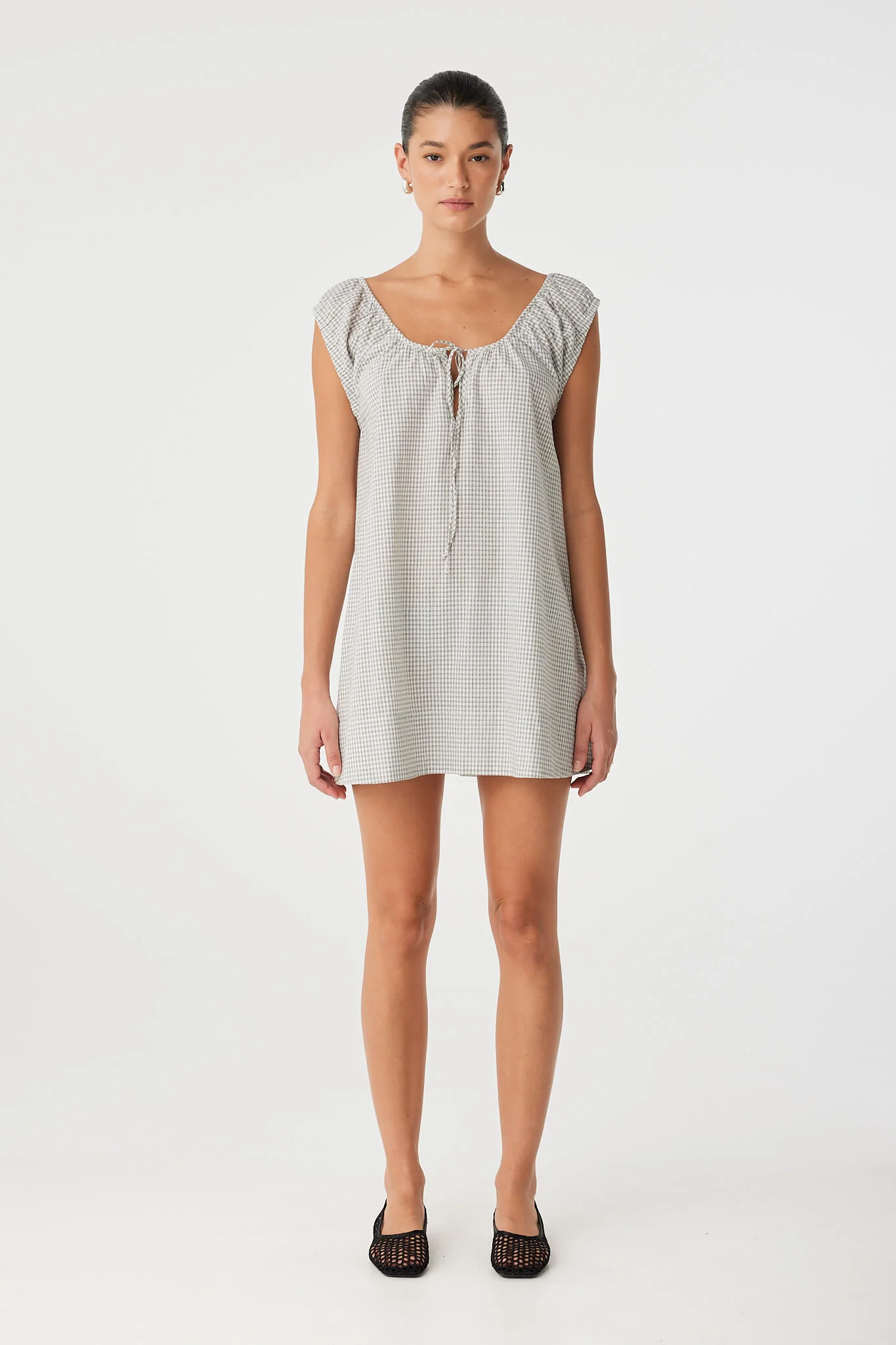 ARCAA Chloe mini dress - Black check